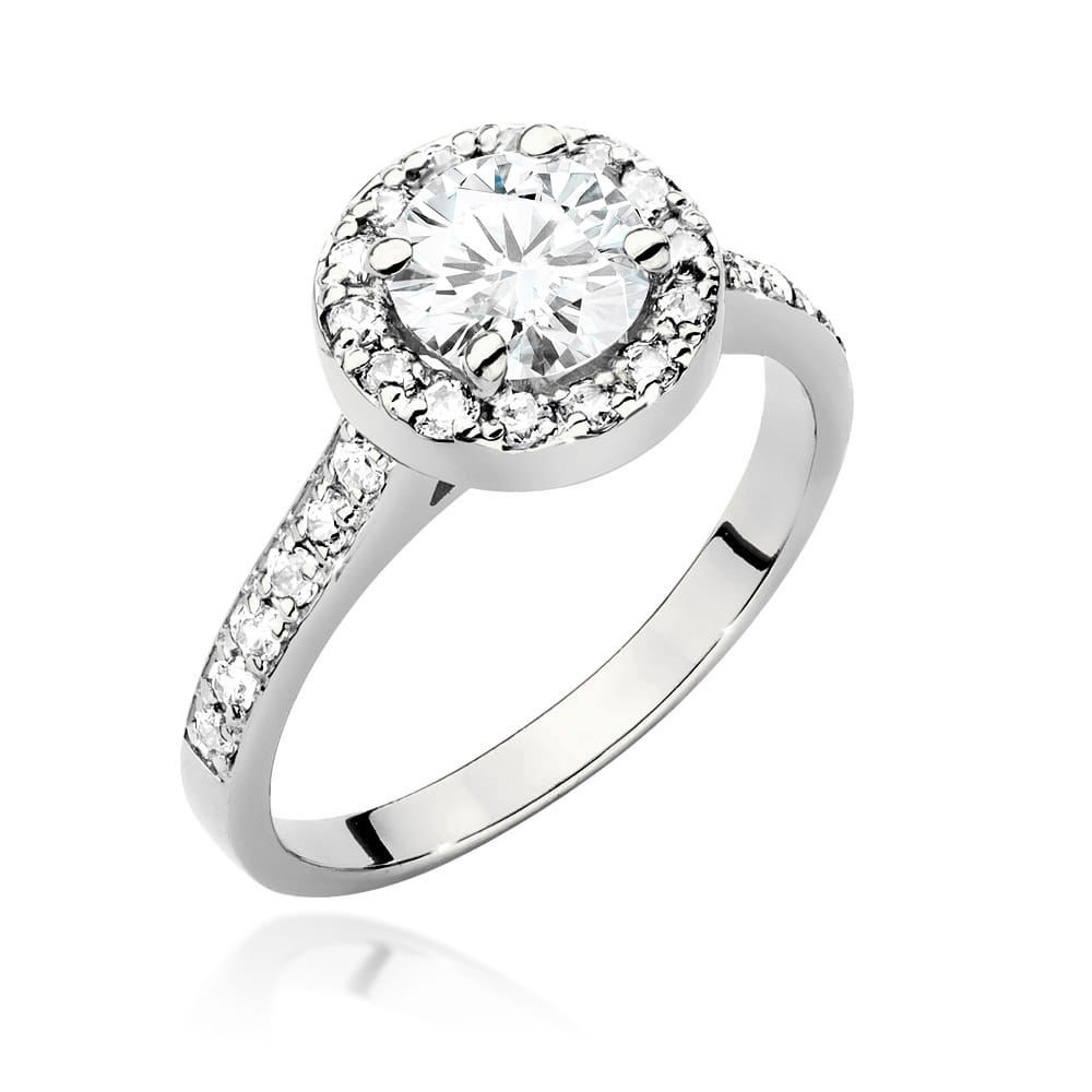 Inel Aur 9K cu Diamante de Laborator 1.08 ct