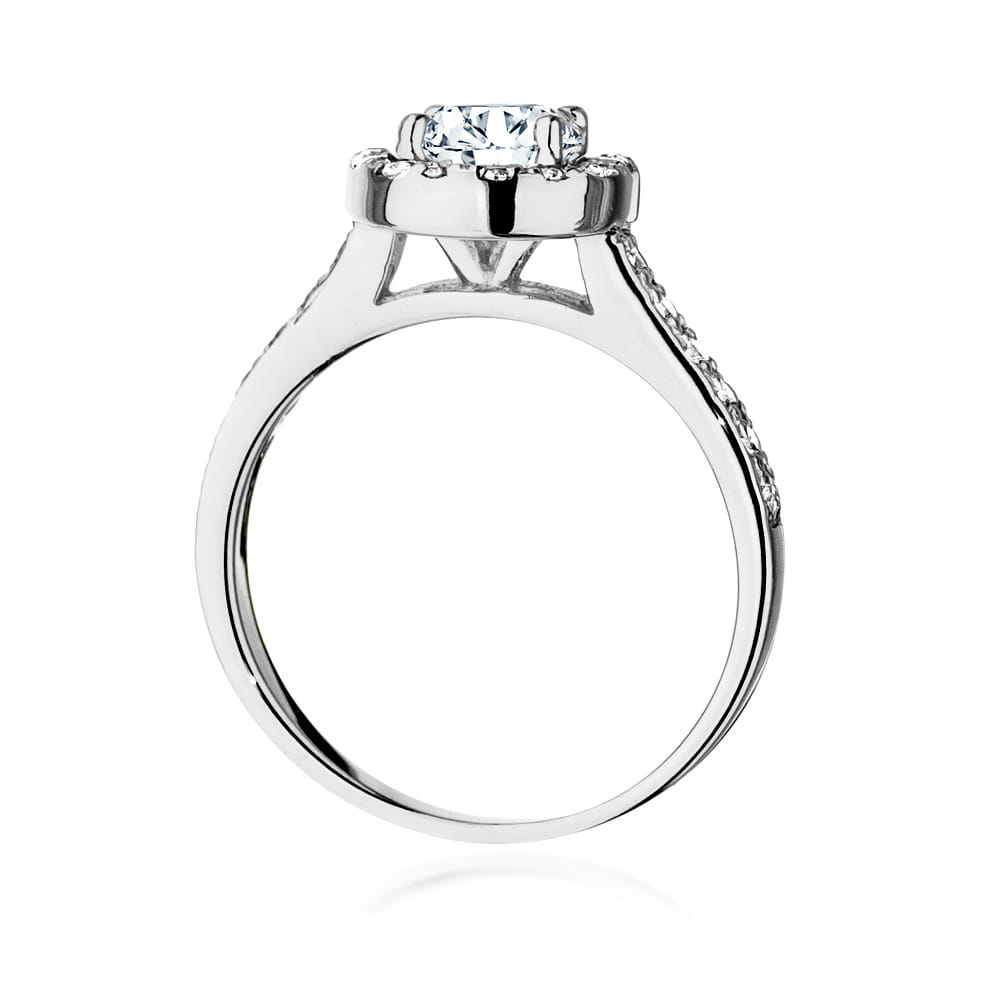 Inel Aur 9K cu Diamante de Laborator 1.08 ct