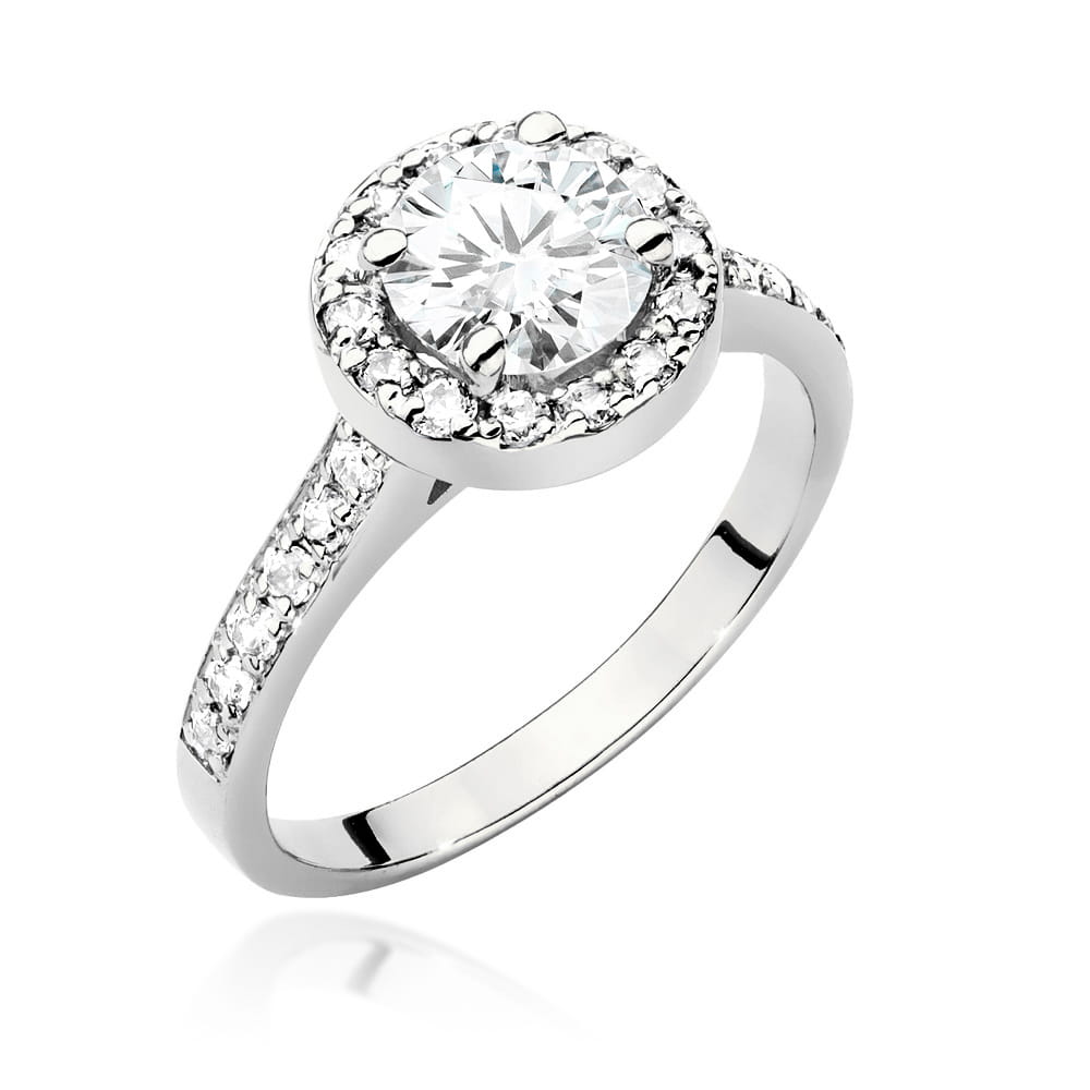 Inel Aur 9K cu Diamante de Laborator 1.38 ct