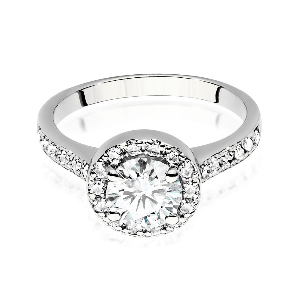 Inel Aur 9K cu Diamante de Laborator 1.38 ct