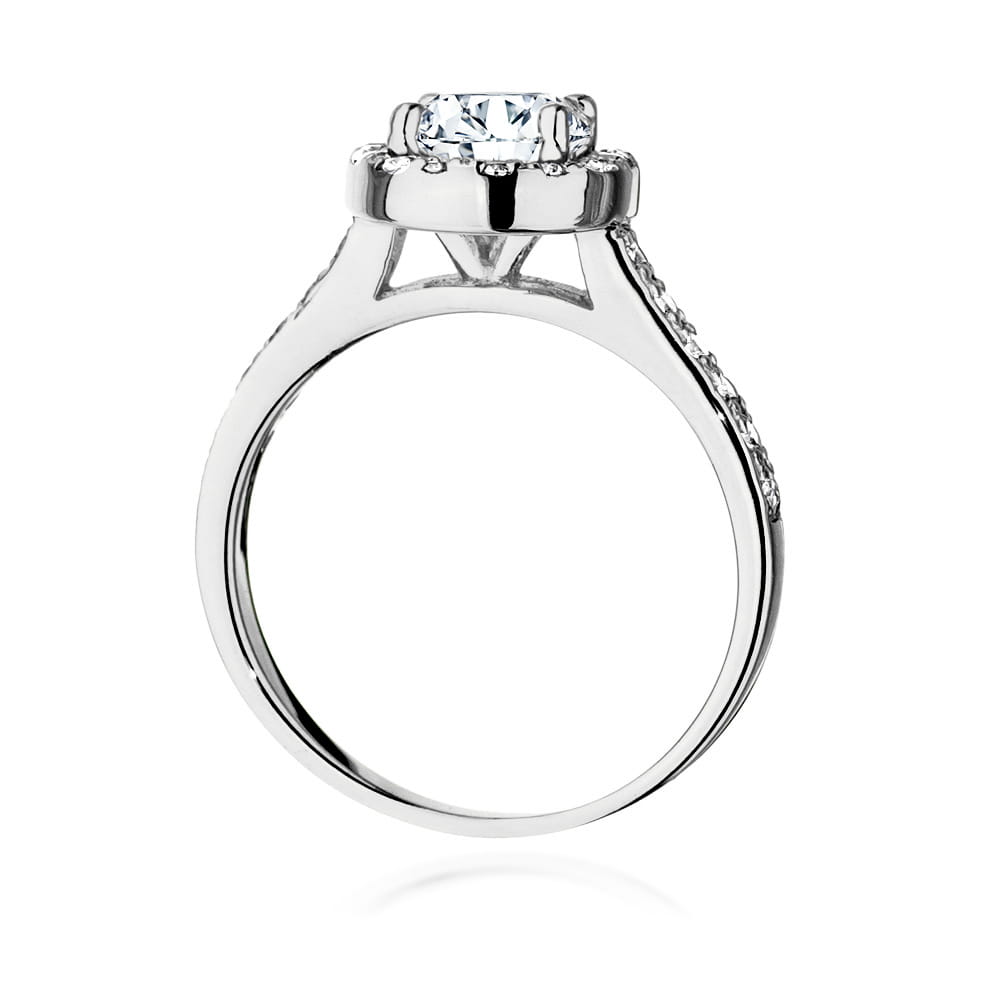 Inel Aur 9K cu Diamante de Laborator 1.38 ct