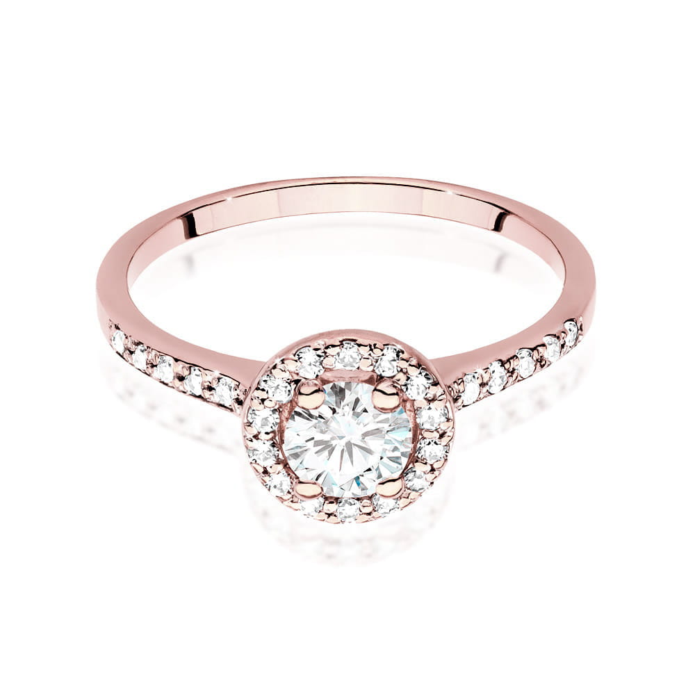 Inel Aur 14K cu Diamante de Laborator 0.74 ct