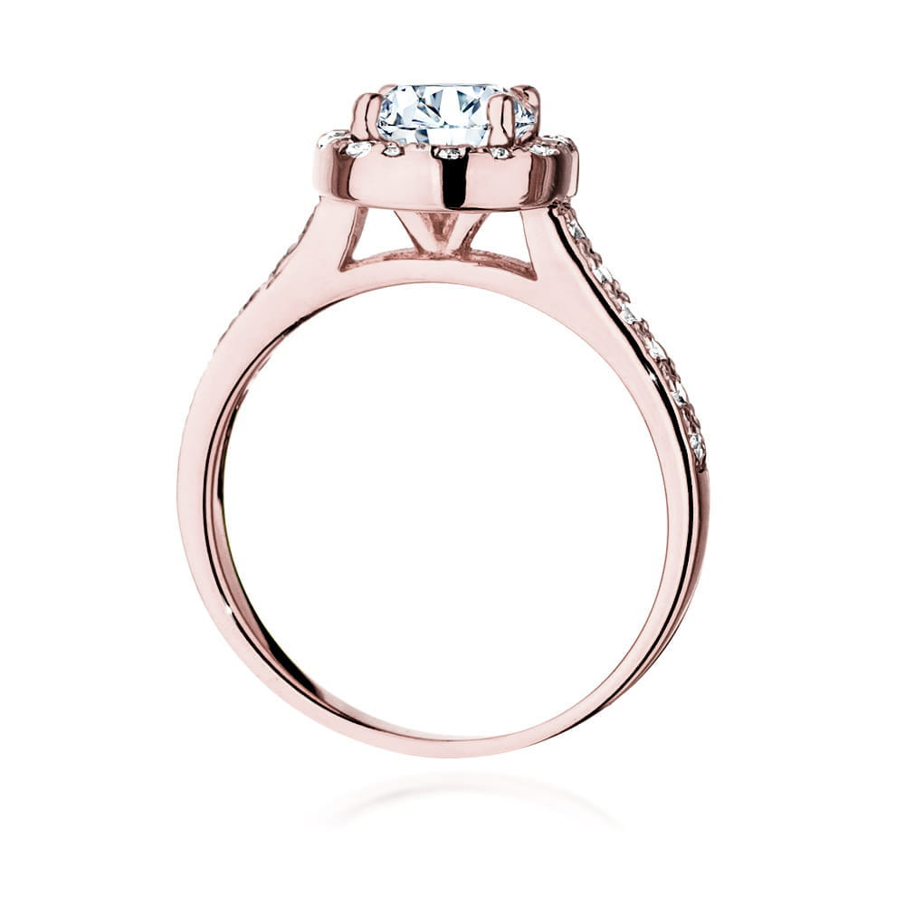 Inel Aur 14K cu Diamante de Laborator 1.38 ct