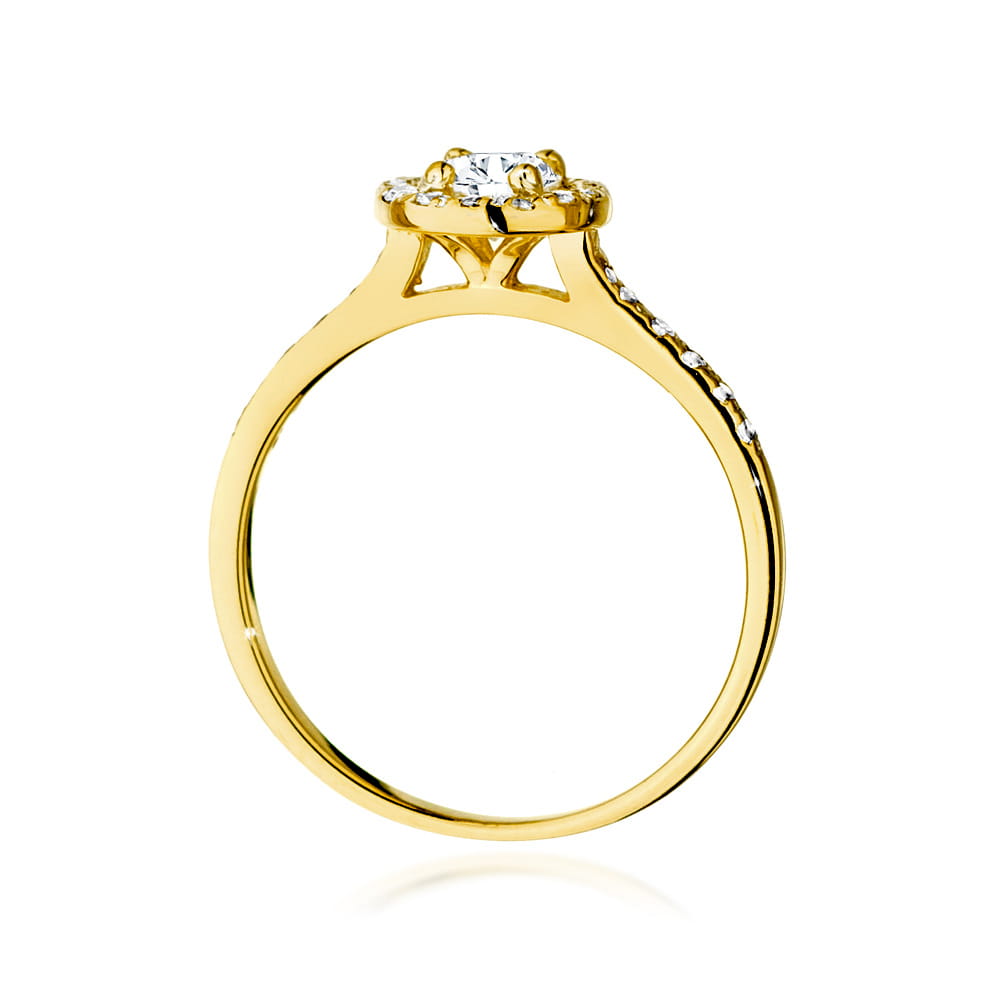 Inel Aur 9K cu Diamante de Laborator 0.64 ct
