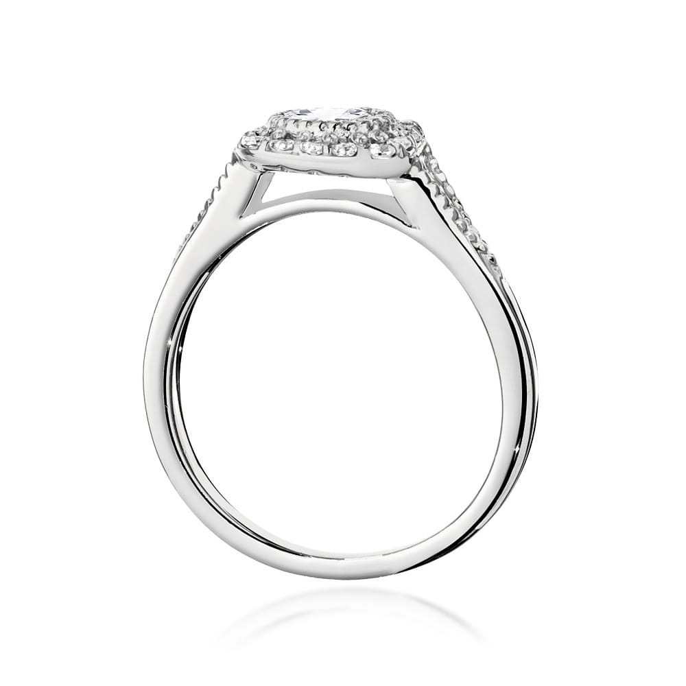Inel Aur 14K cu Diamante de Laborator 0.56 ct
