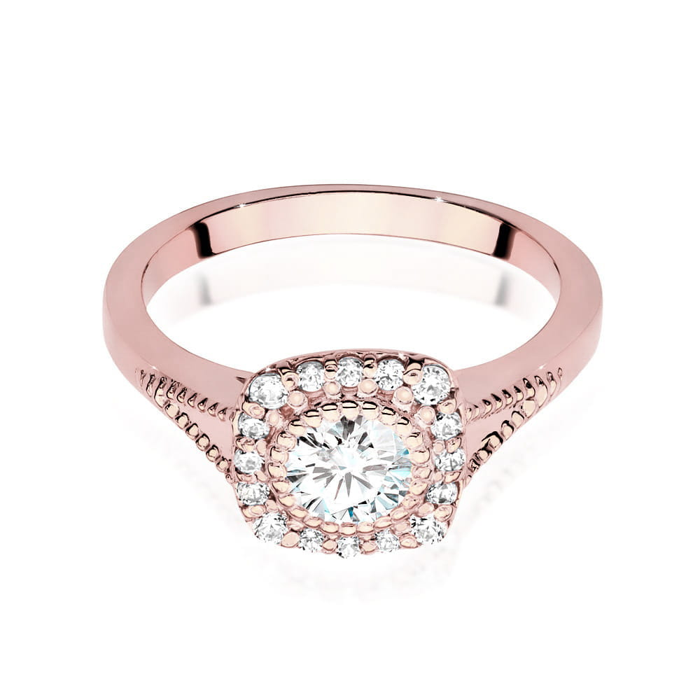 Inel Aur 14K cu Diamante de Laborator 0.56 ct