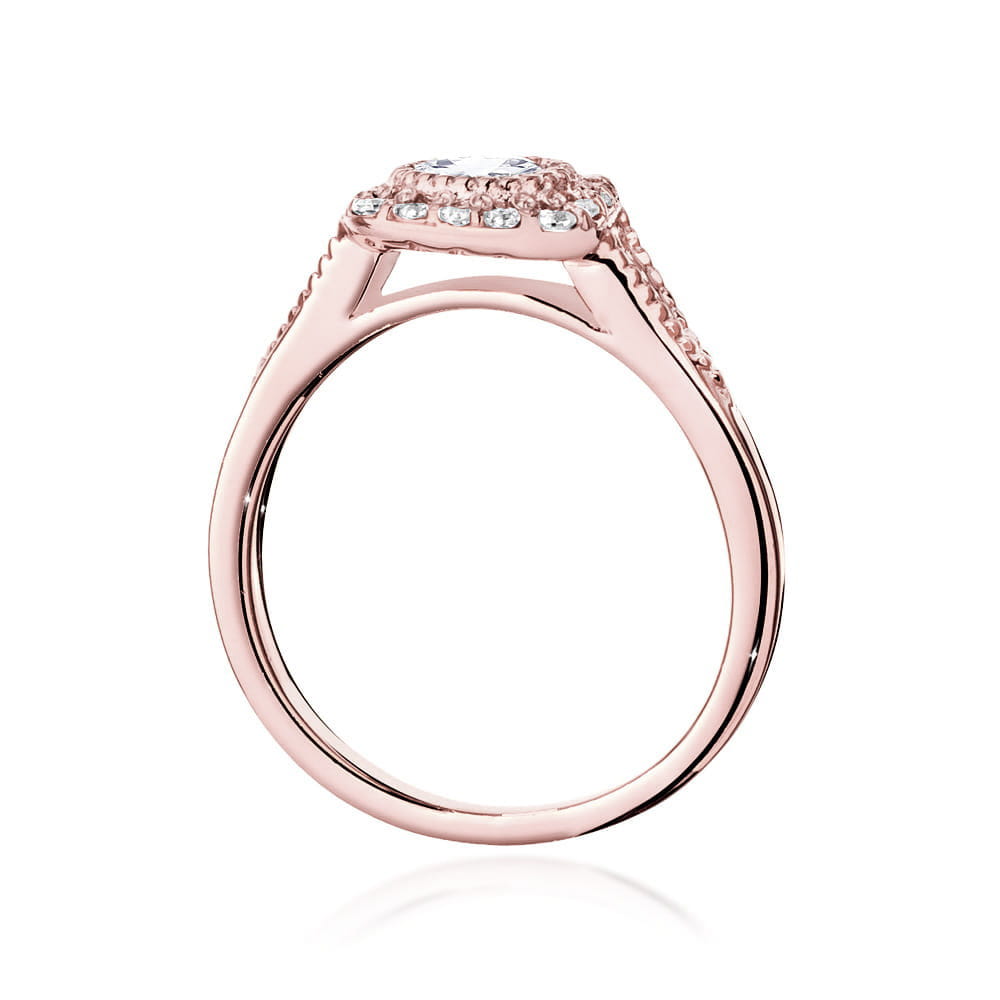 Inel Aur 14K cu Diamante de Laborator 0.56 ct