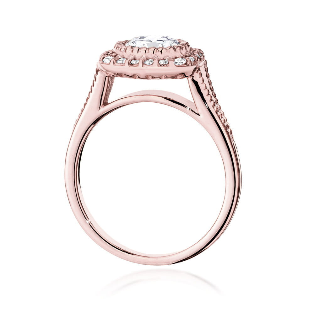 Inel Aur 14K cu Diamante de Laborator 0.90 ct