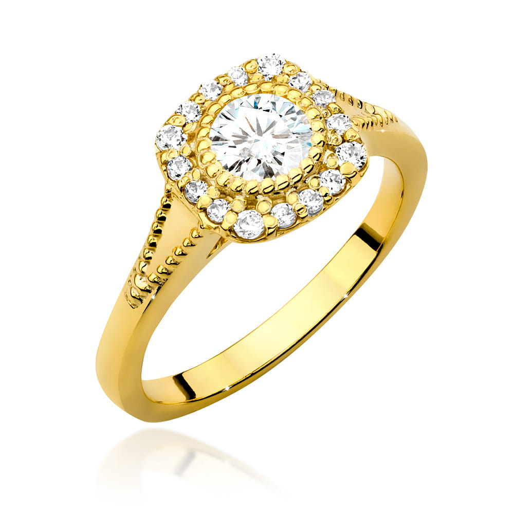 Inel Aur 14K cu Diamante de Laborator 0.56 ct