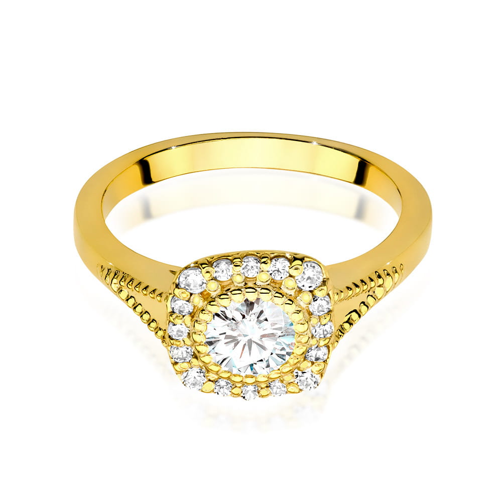 Inel Aur 14K cu Diamante de Laborator 0.56 ct