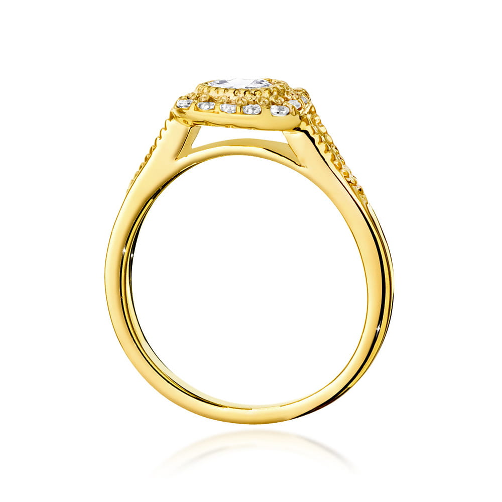 Inel Aur 14K cu Diamante de Laborator 0.56 ct