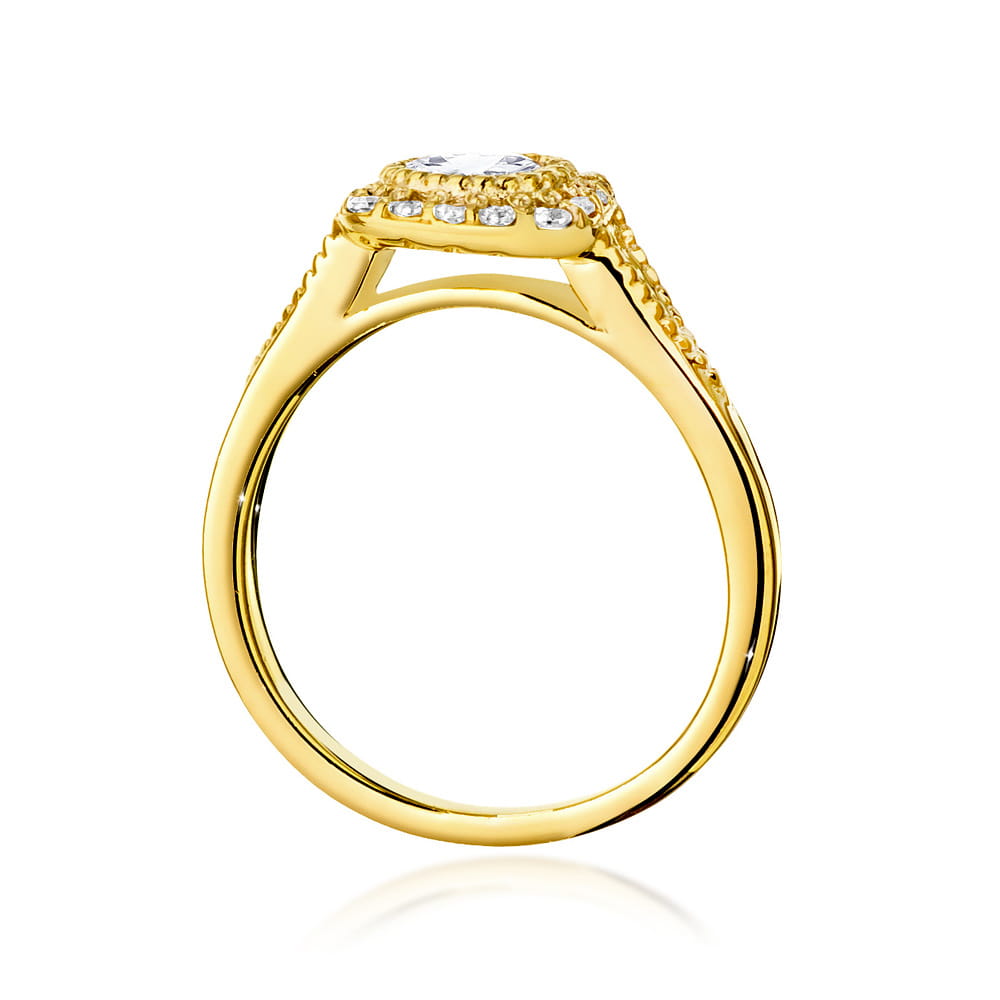 Inel Aur 14K cu Diamante de Laborator 0.70 ct