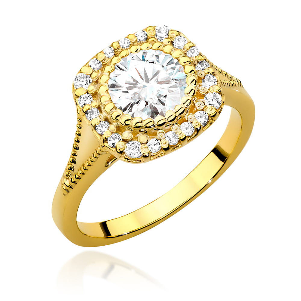 Inel Aur 14K cu Diamante de Laborator 0.90 ct