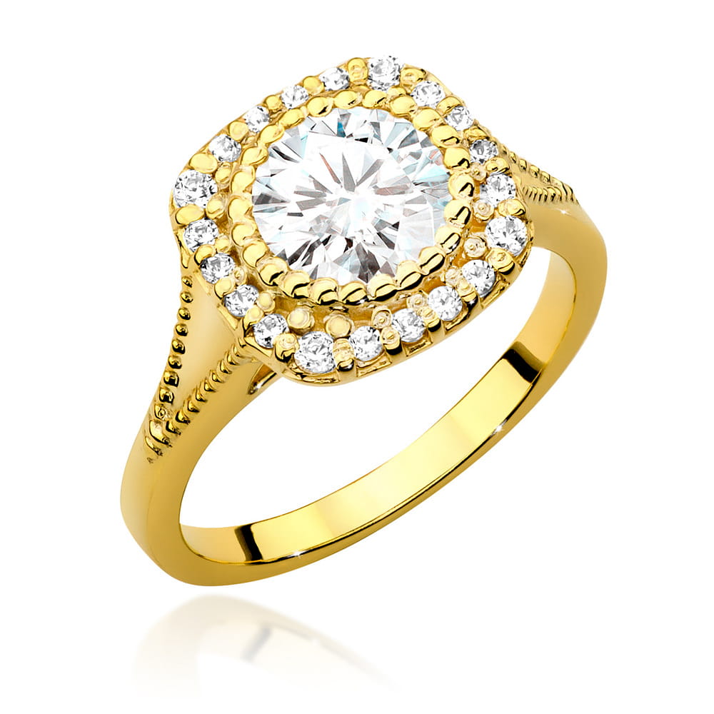 Inel Aur 14K cu Diamante de Laborator 1.20 ct