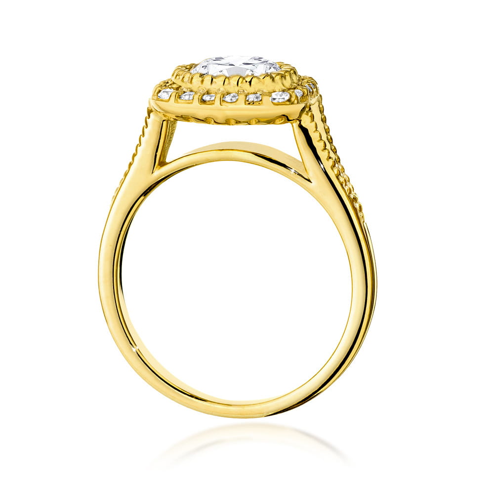 Inel Aur 14K cu Diamante de Laborator 1.20 ct