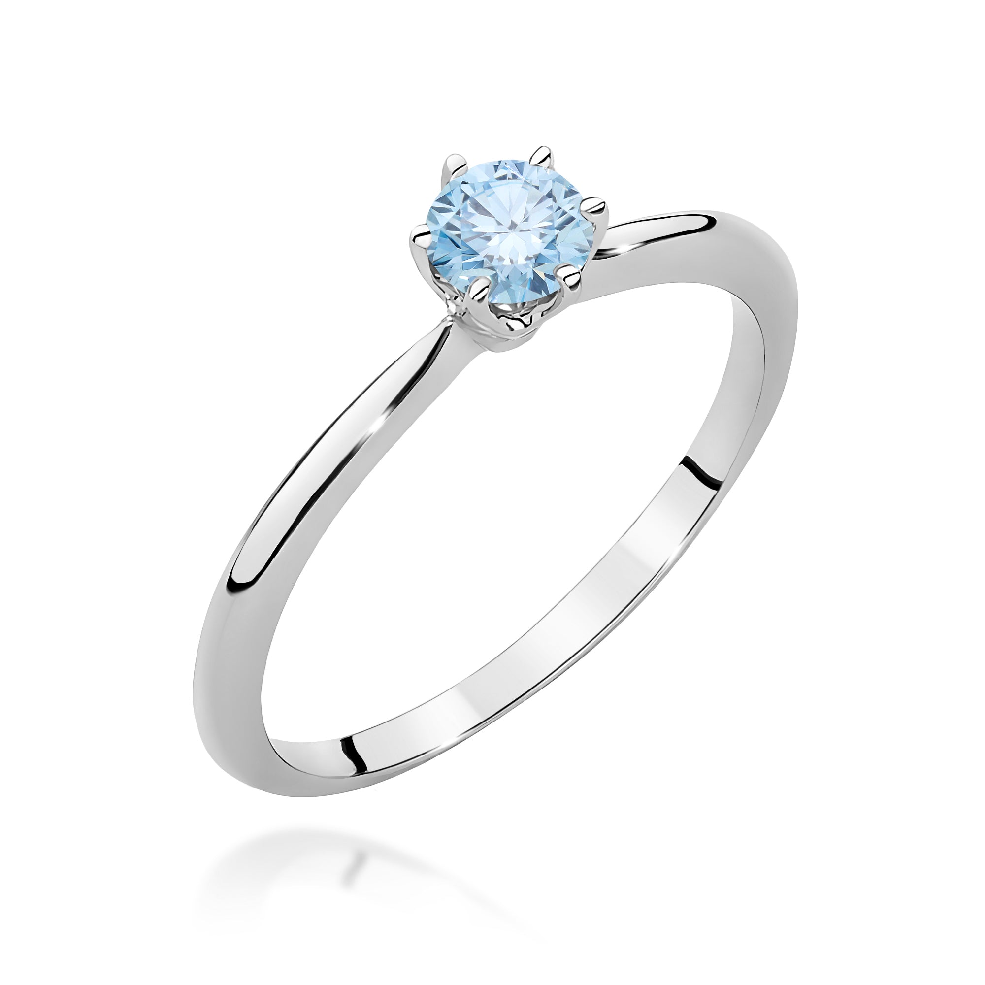 Inel Aur 14K cu Diamant de Laborator 0.50 ct
