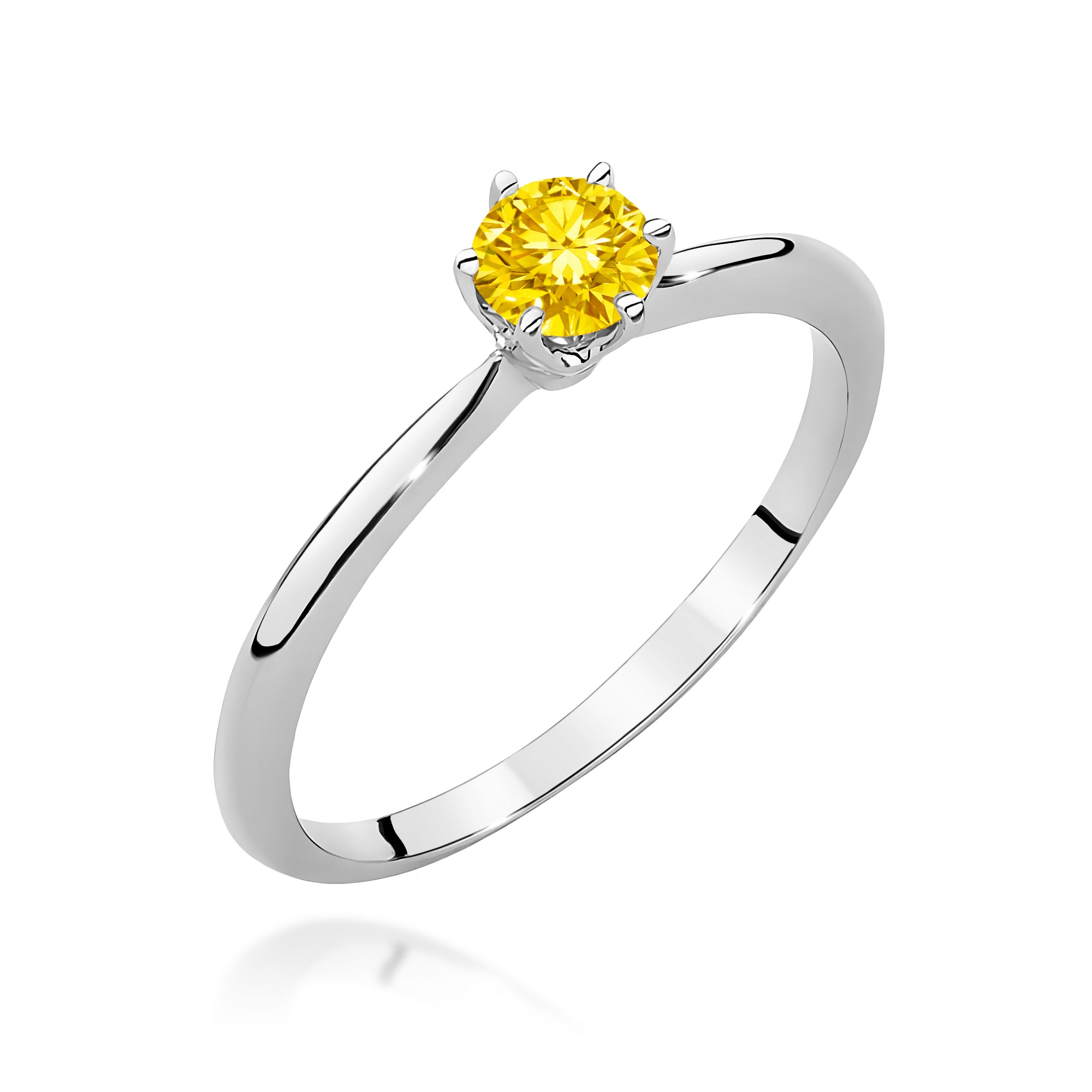 Inel Aur 9K cu Diamant de Laborator 0.50 ct