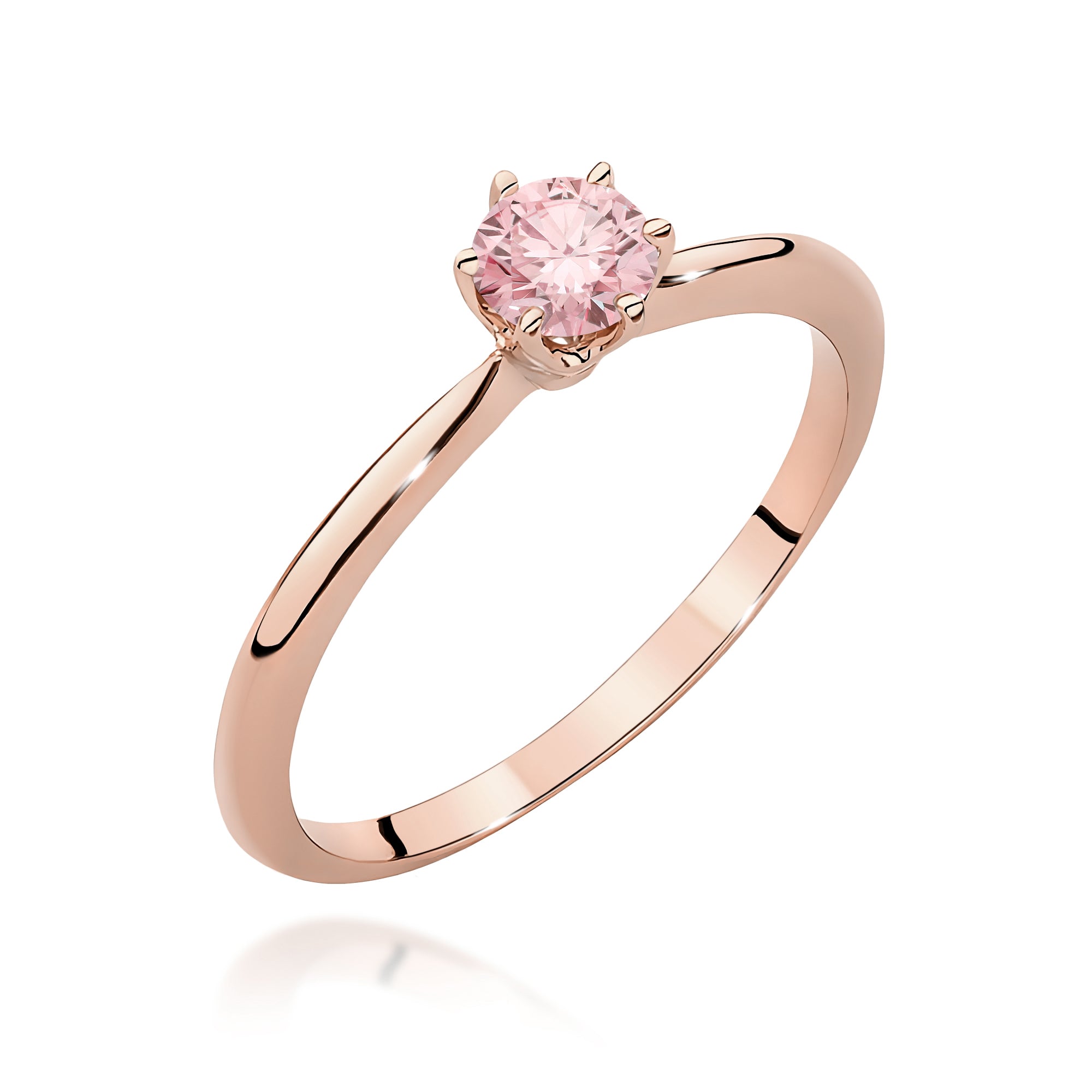 Inel Aur 14K cu Diamant de Laborator 0.50 ct