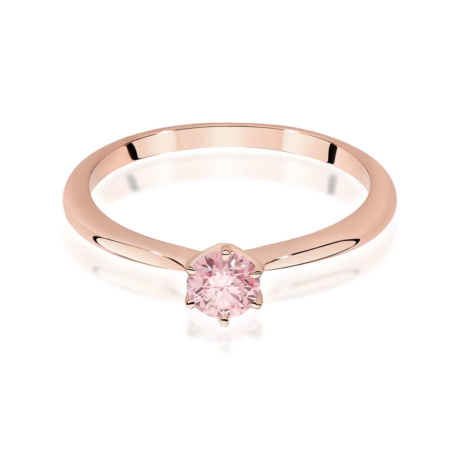 Inel Aur 14K cu Diamant de Laborator 0.50 ct
