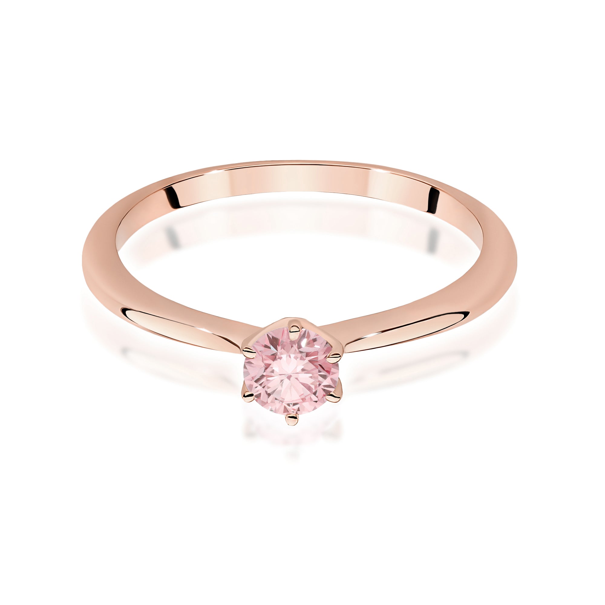 Inel Aur 14K cu Diamant de Laborator 0.50 ct