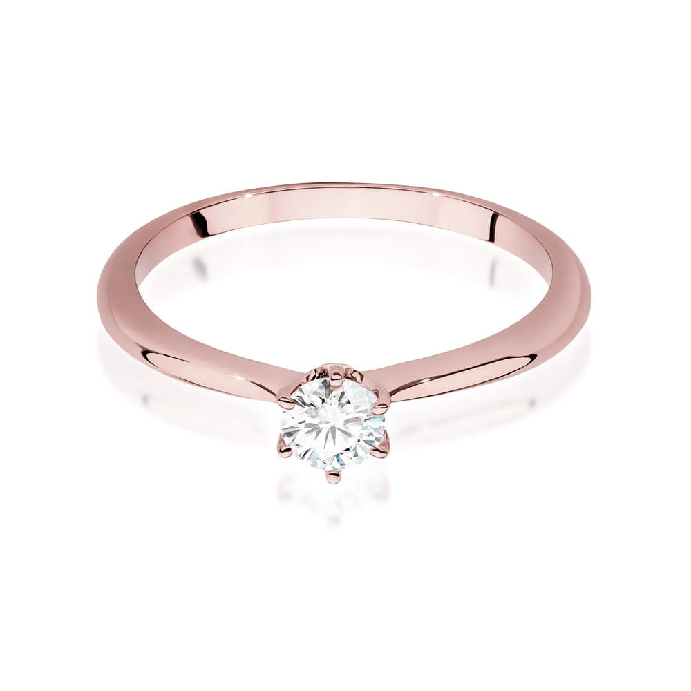 Inel Aur 14K W553 Diamant Cultivat 0.40ct