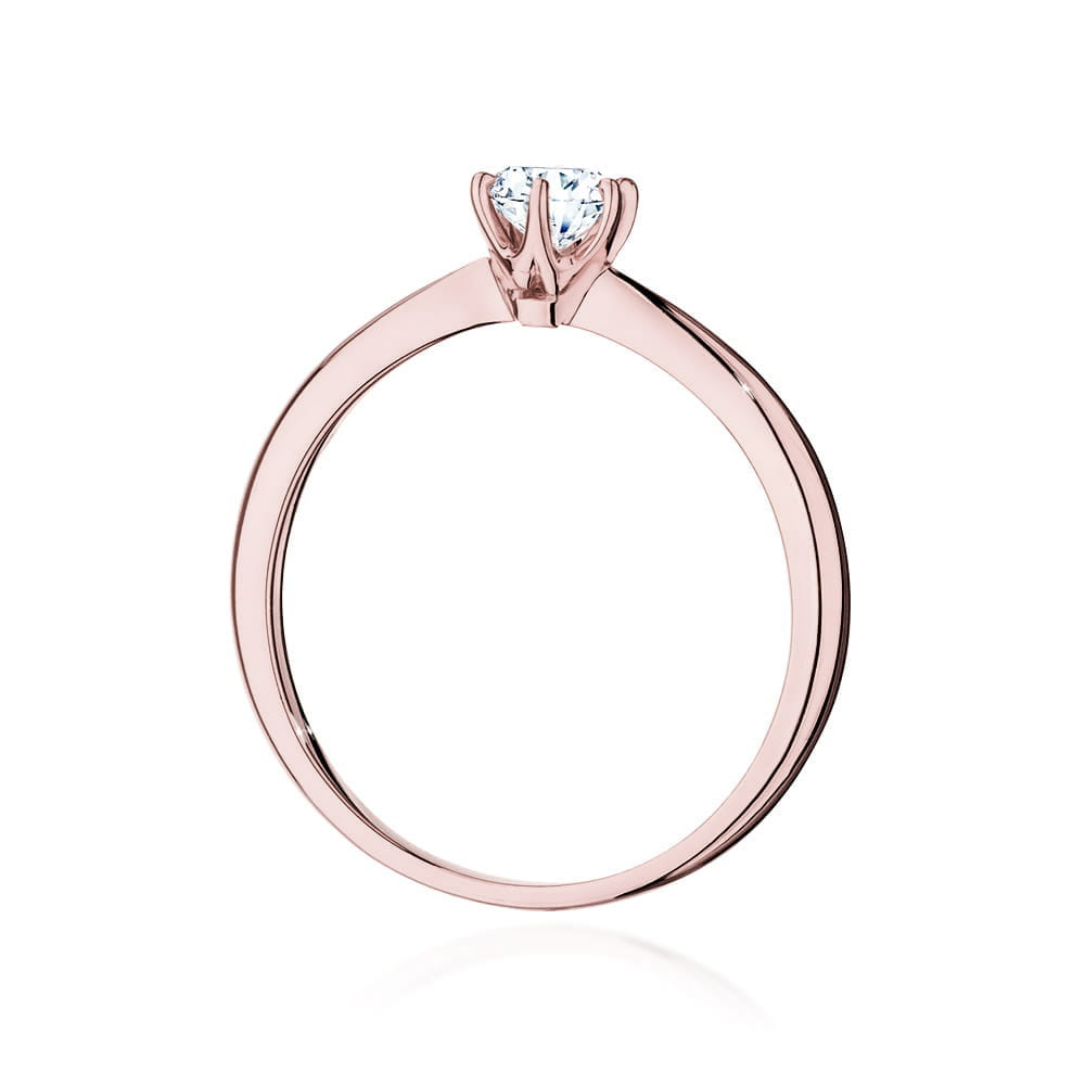 Inel Aur 14K W553 Diamant Cultivat 0.50ct