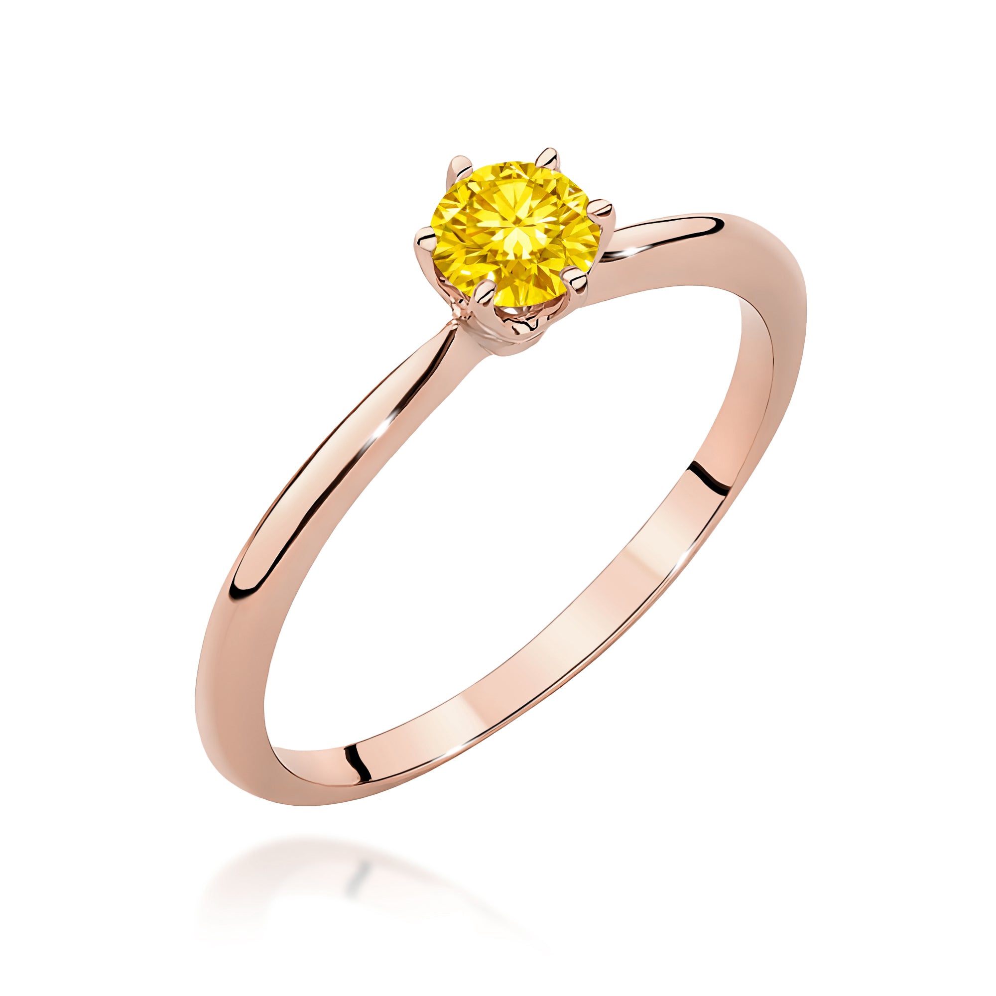 Inel Aur 14K cu Diamant de Laborator 0.50 ct