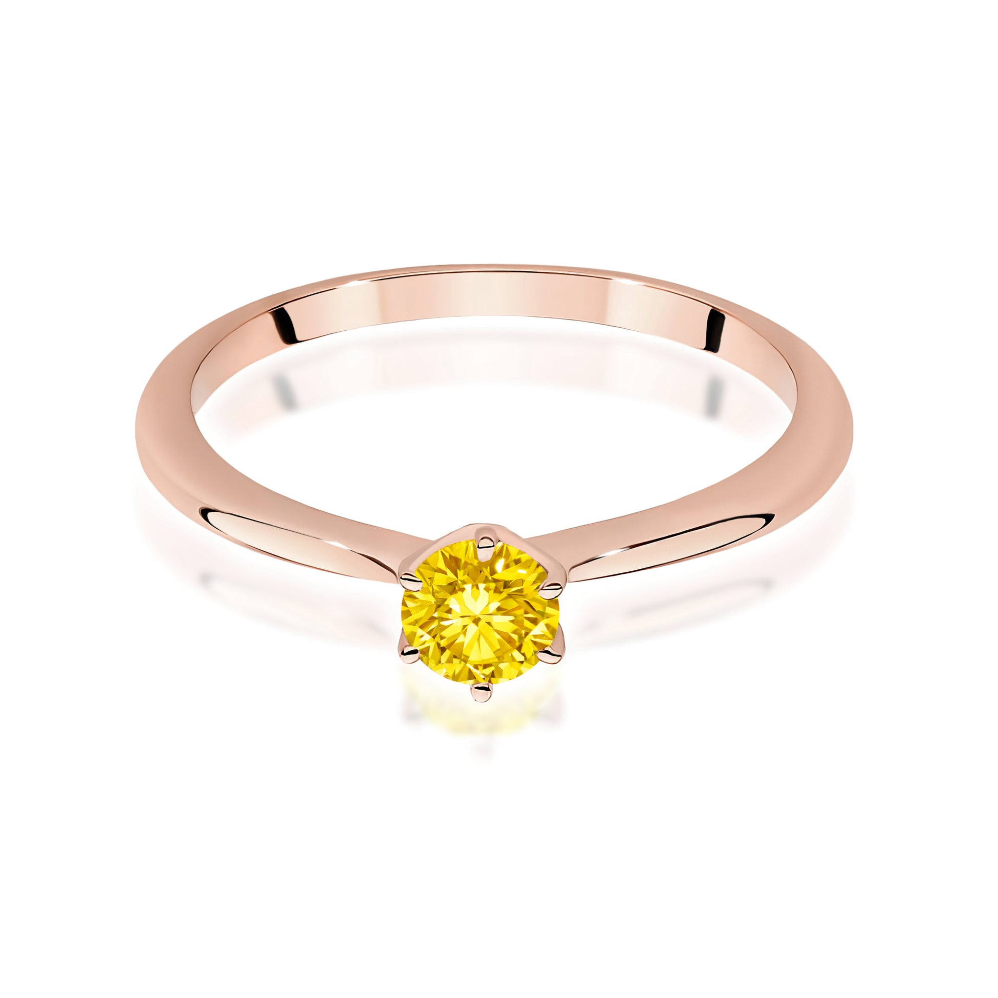 Inel Aur 14K cu Diamant de Laborator 0.50 ct