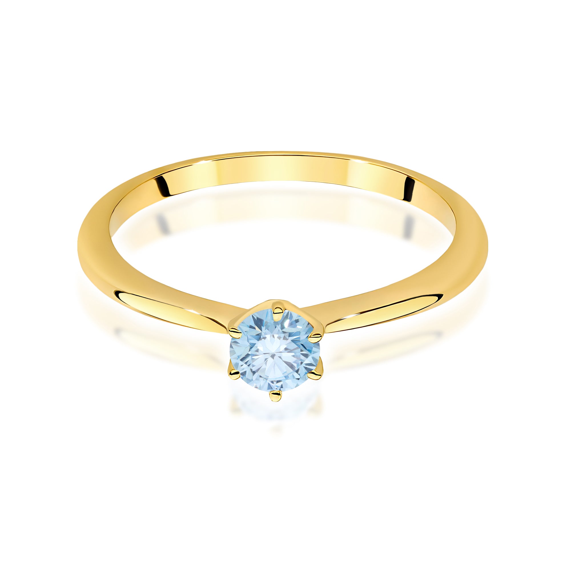 Inel Aur 14K cu Diamant de Laborator 0.50 ct