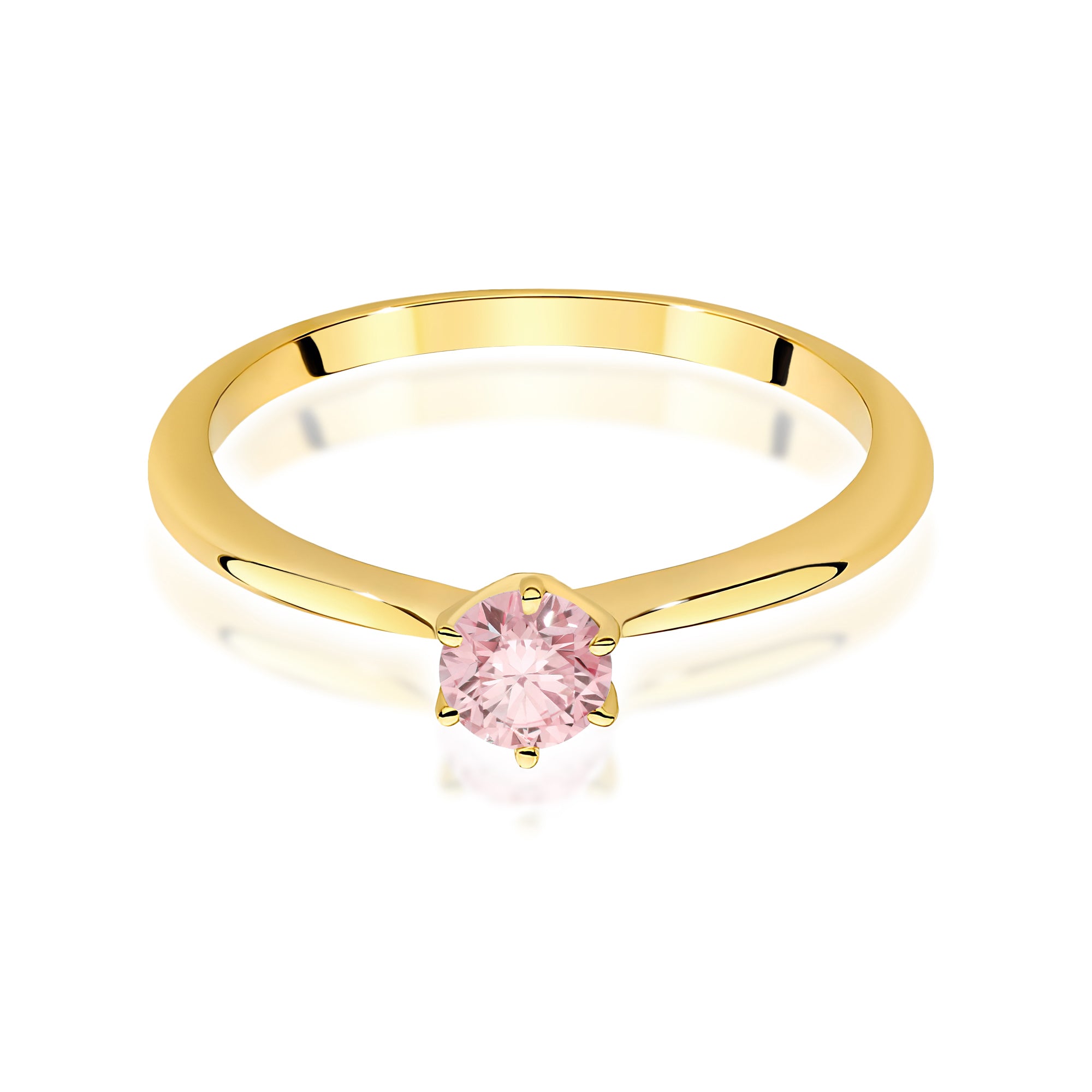 Inel Aur 14K cu Diamant de Laborator 0.50 ct