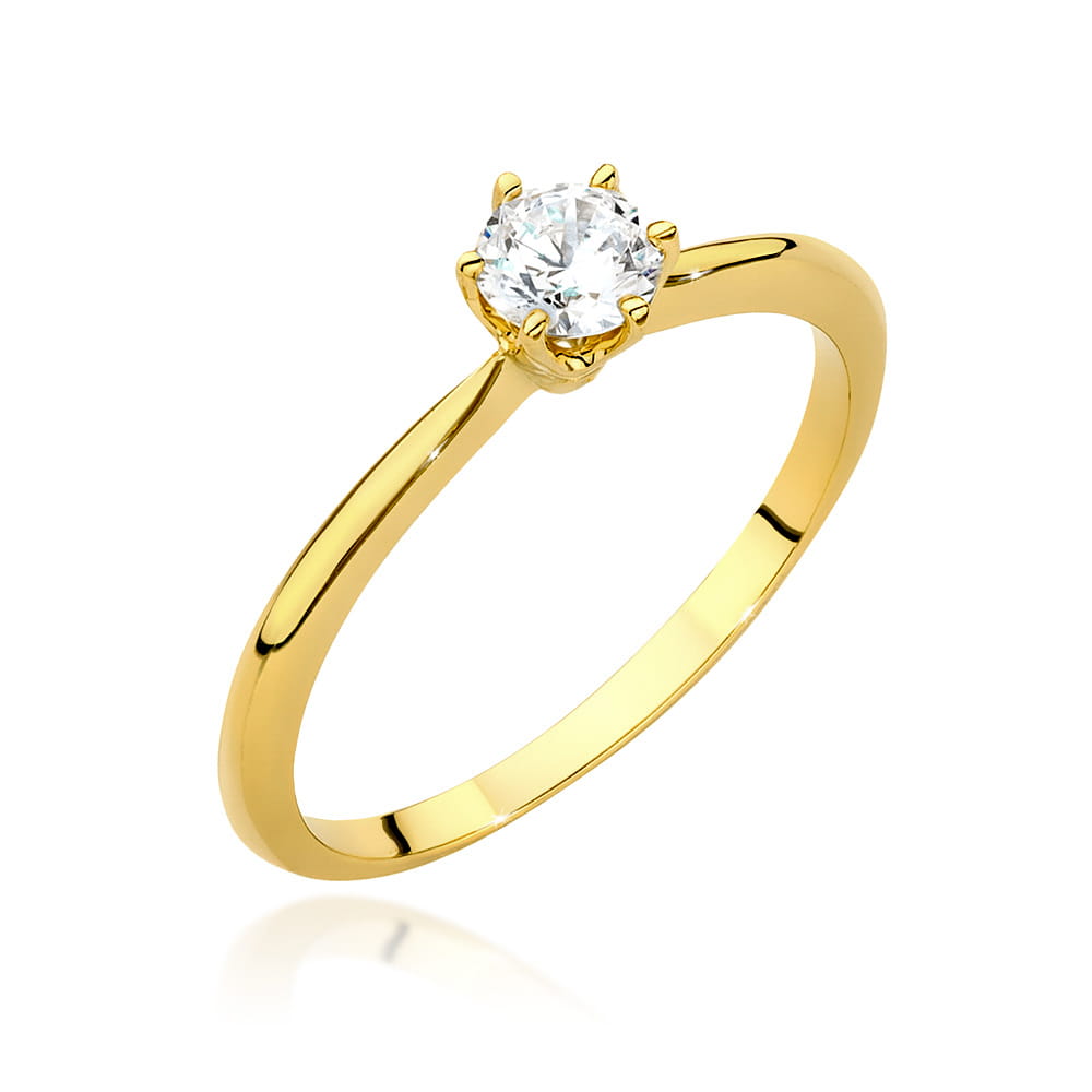 Inel Aur 14K W553 Diamant Cultivat 0.50ct