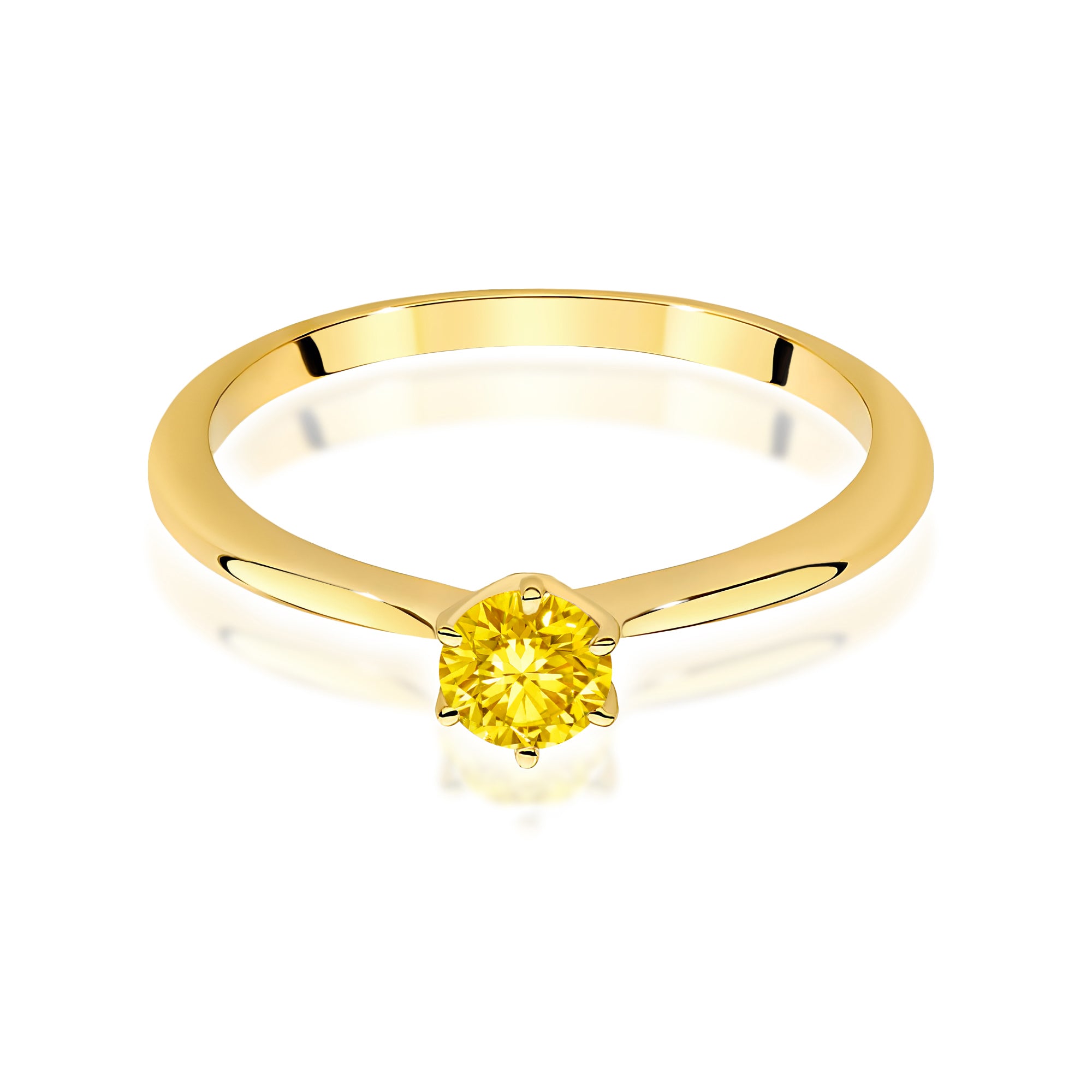 Inel Aur 14K cu Diamant de Laborator 0.50 ct