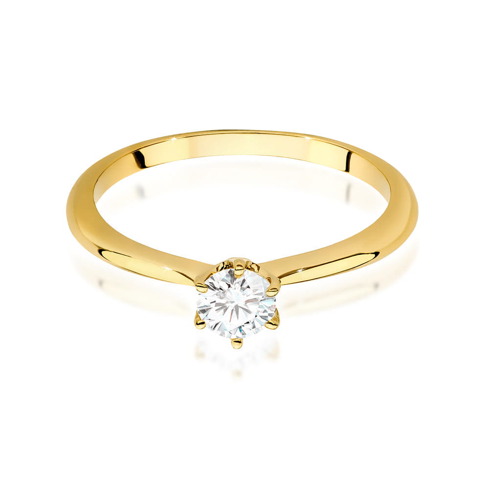 Inel Aur 9K cu Diamant Natural 0.50 ct