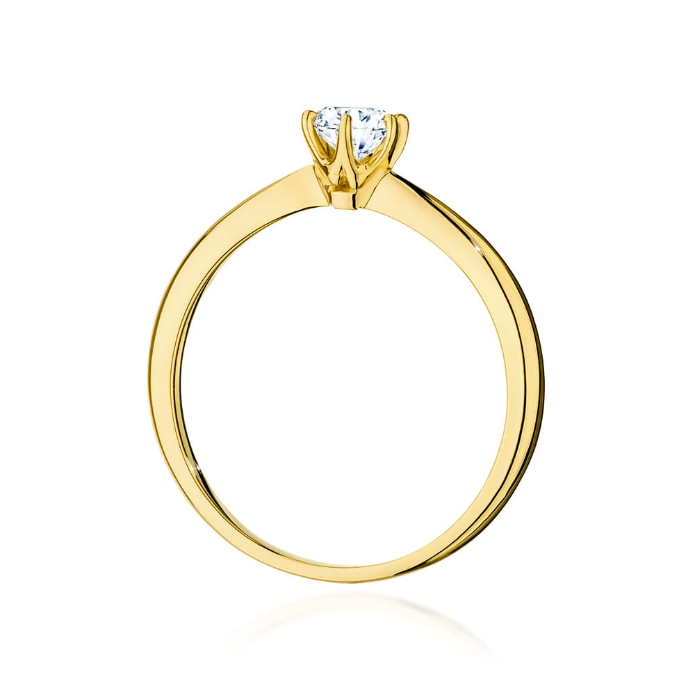 Inel Aur 9K cu Diamant Natural 0.50 ct