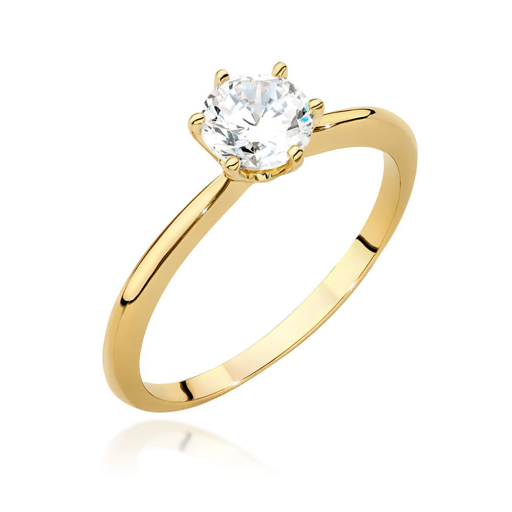 Inel Aur 9K cu Diamant Natural 0.70 ct