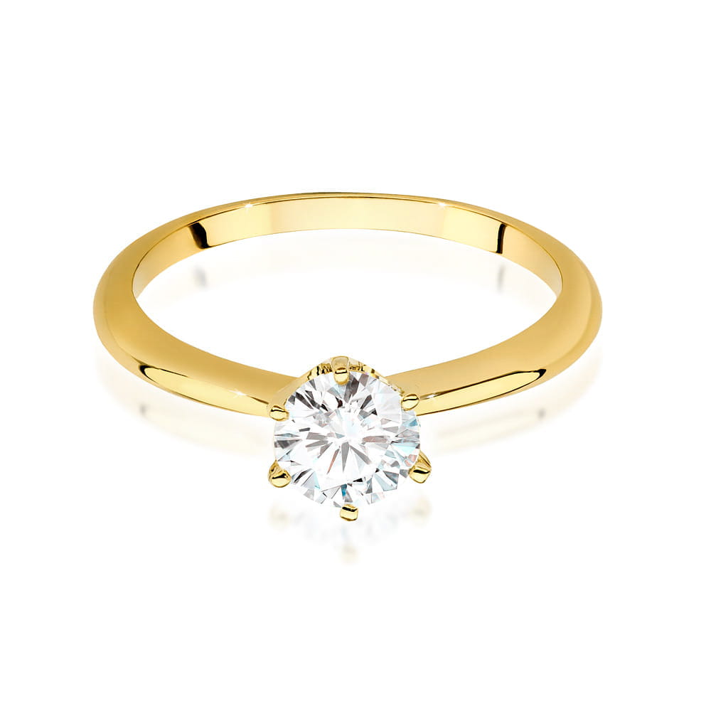 Inel Aur 9K cu Diamant Natural 0.70 ct