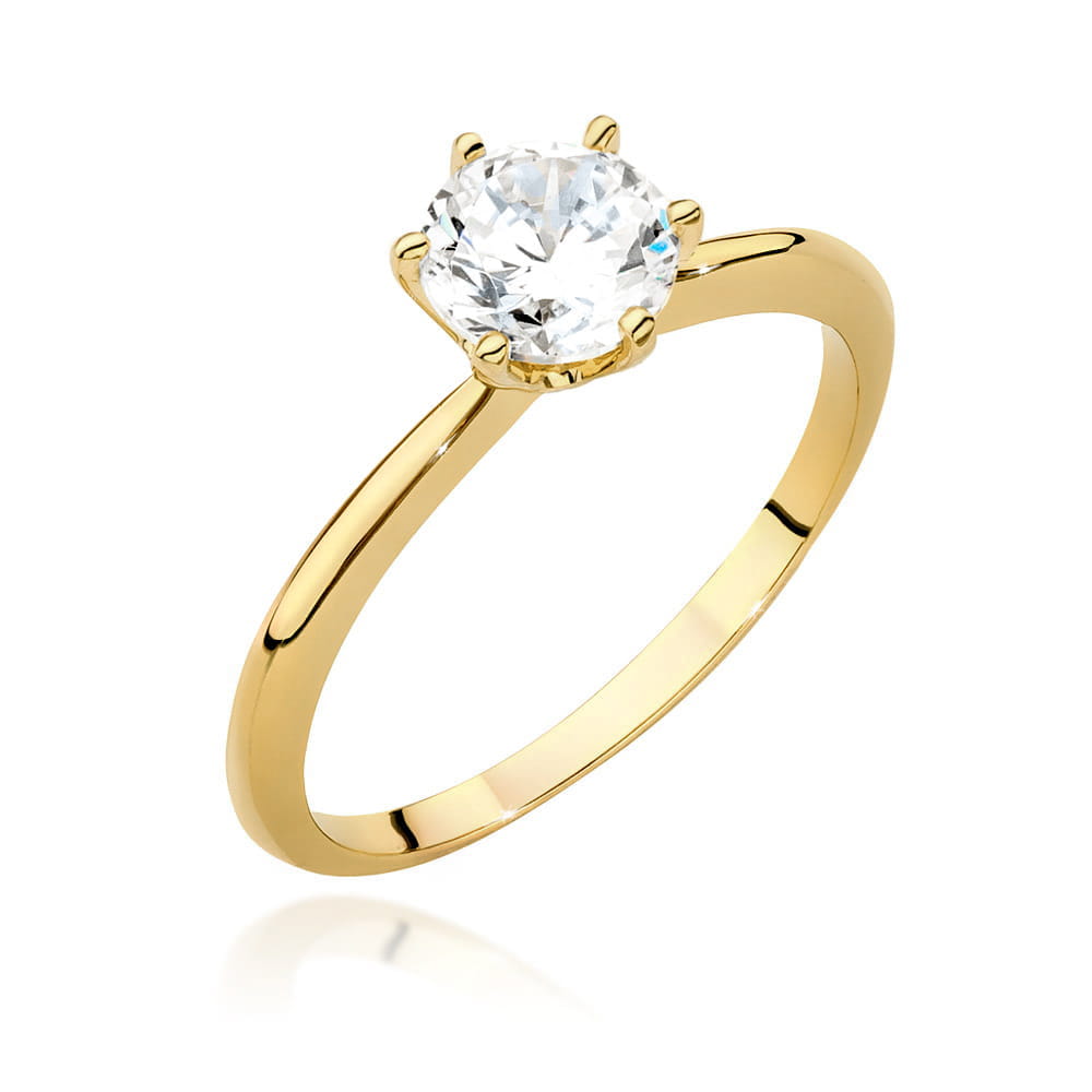 Inel Aur 9K cu Diamant Natural 1.00 ct