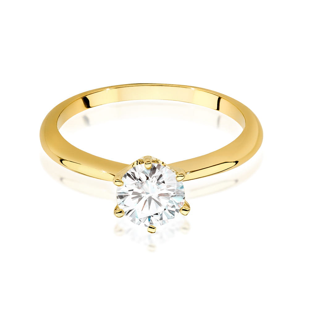 Inel Aur 9K cu Diamant Natural 1.00 ct