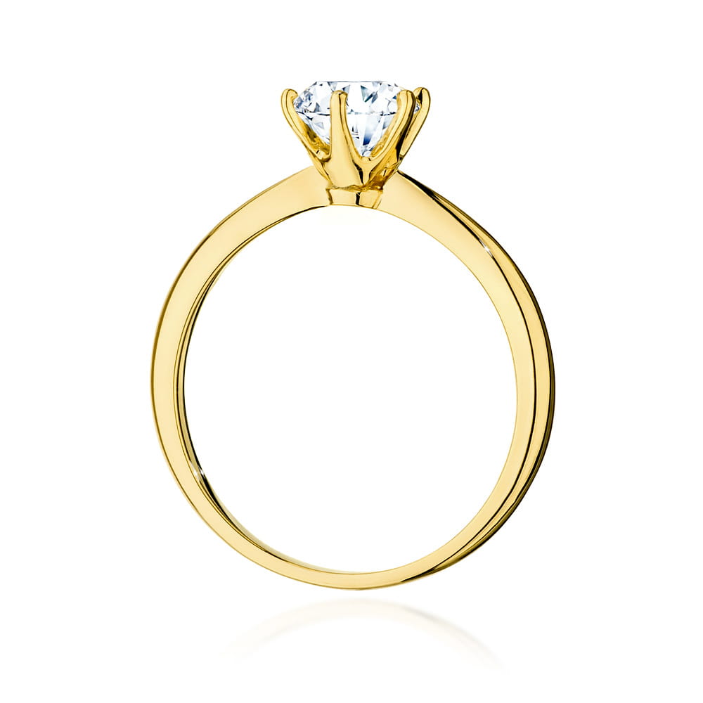 Inel Aur 9K cu Diamant Natural 1.00 ct