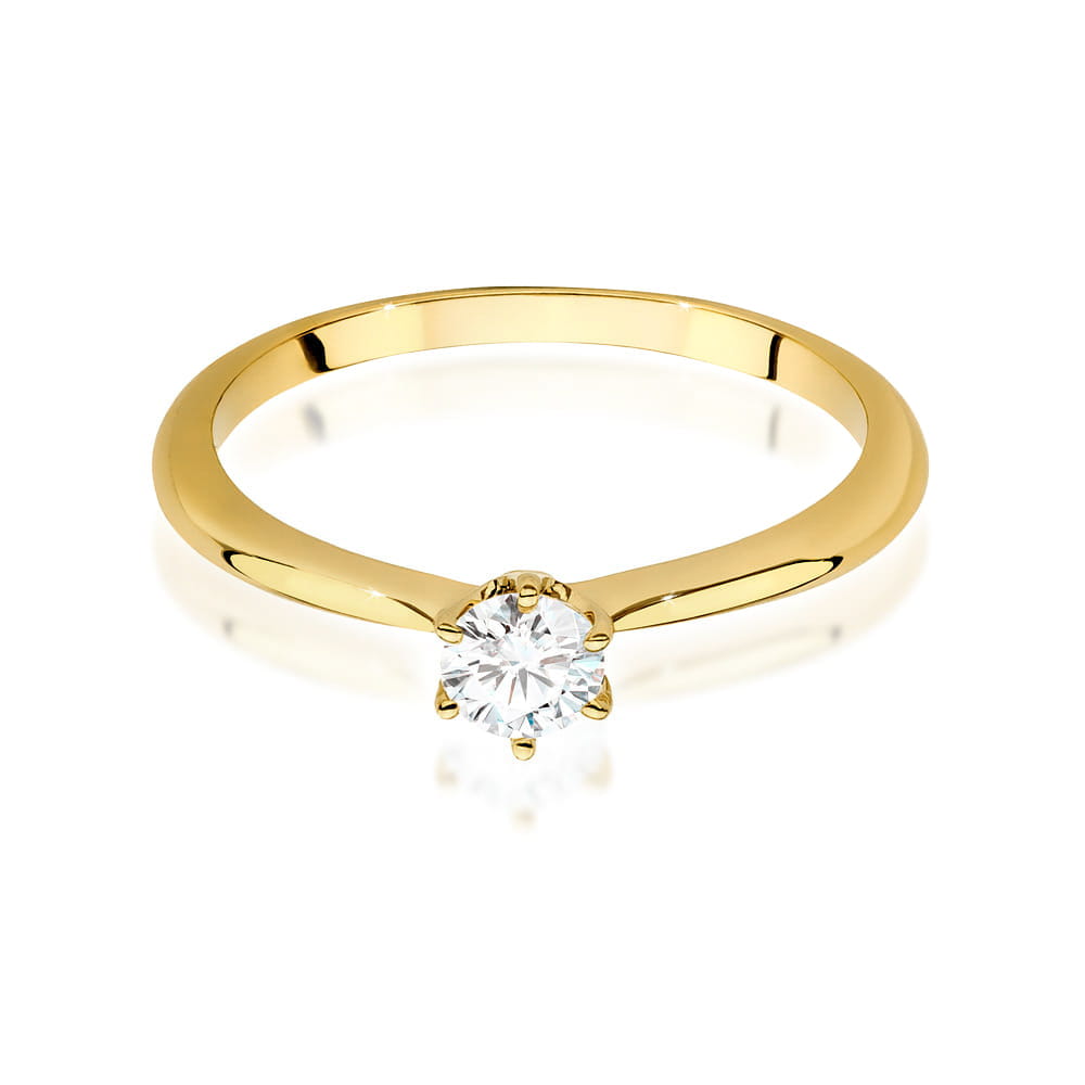 Inel Aur 9K cu Diamante de Laborator 0.40 ct