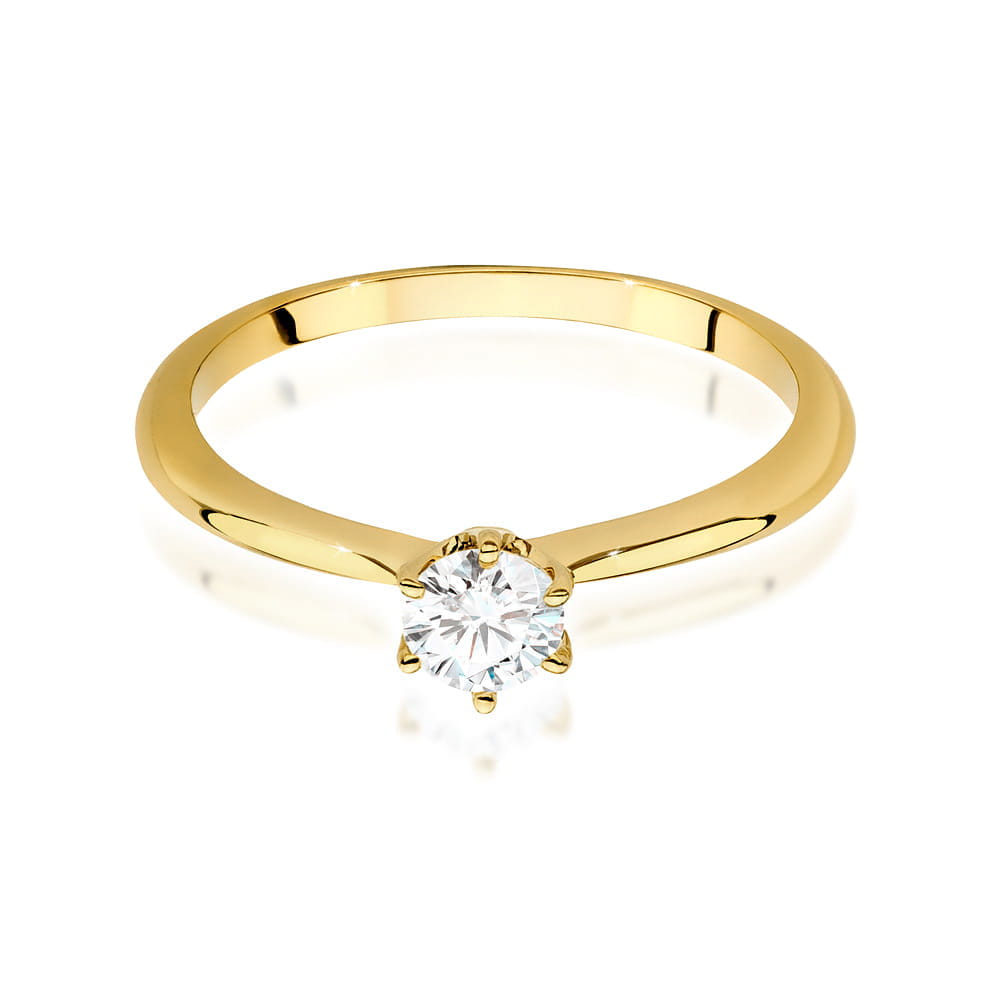 Inel Aur 9K cu Diamante de Laborator 0.50 ct