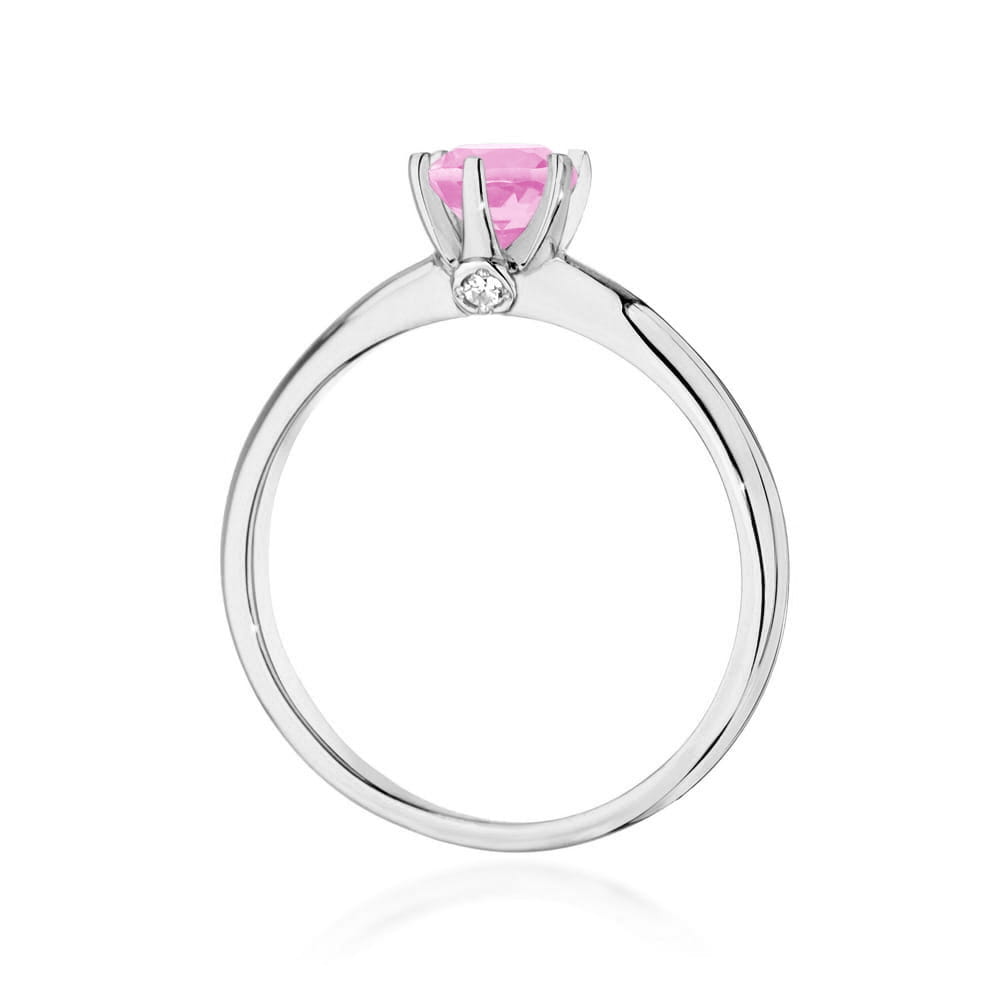 Inel Aur 14K W557 cu Topaz Roz 0,60ct