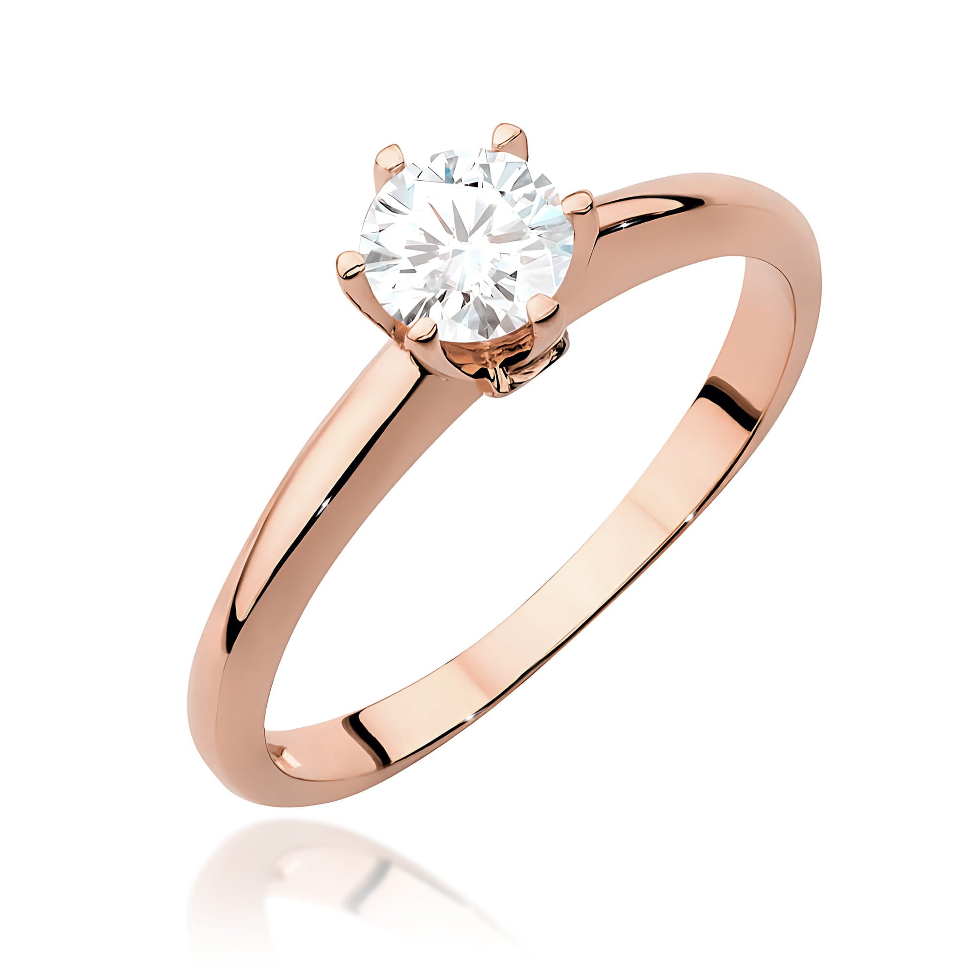 Inel Aur 14K cu Diamante de Laborator 0.54 ct