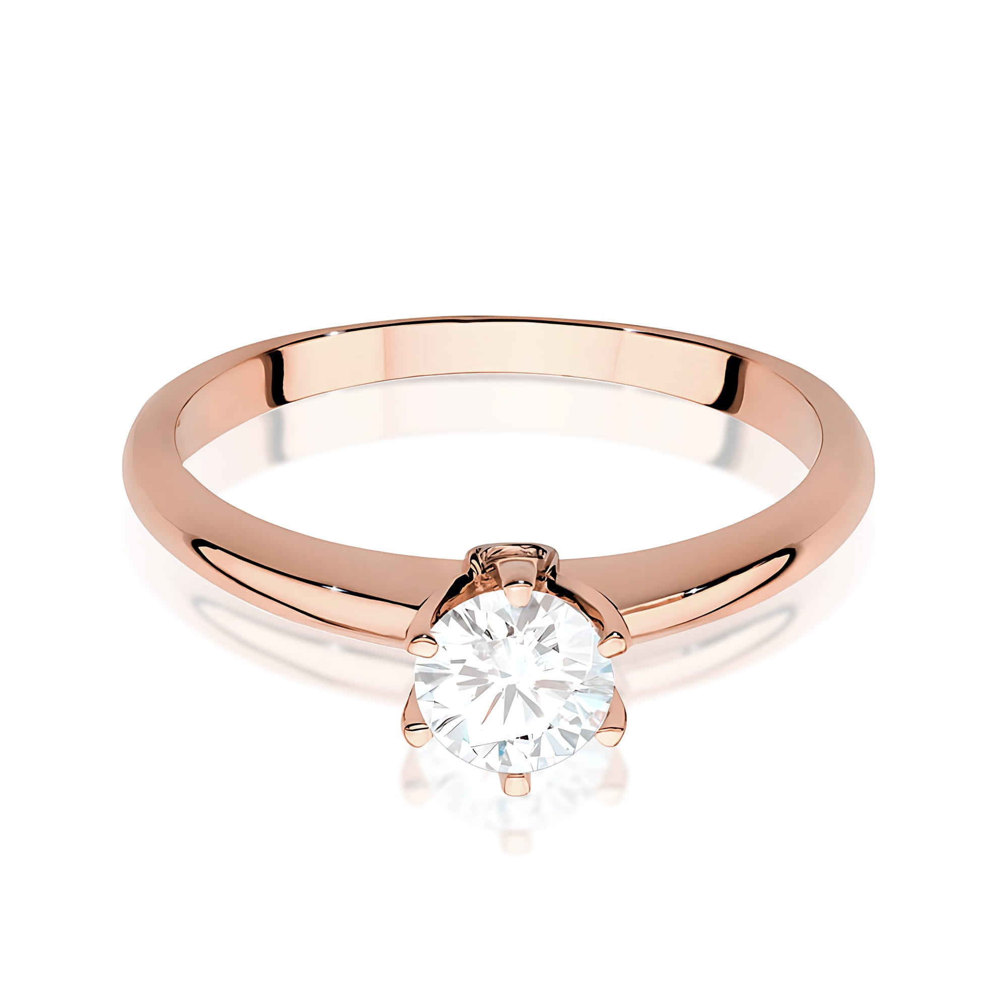 Inel Aur 14K cu Diamante de Laborator 0.54 ct