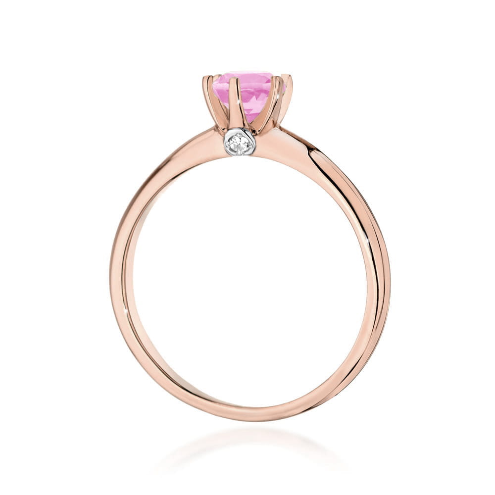 Inel Aur 14K W557 cu Topaz Roz 0,60ct