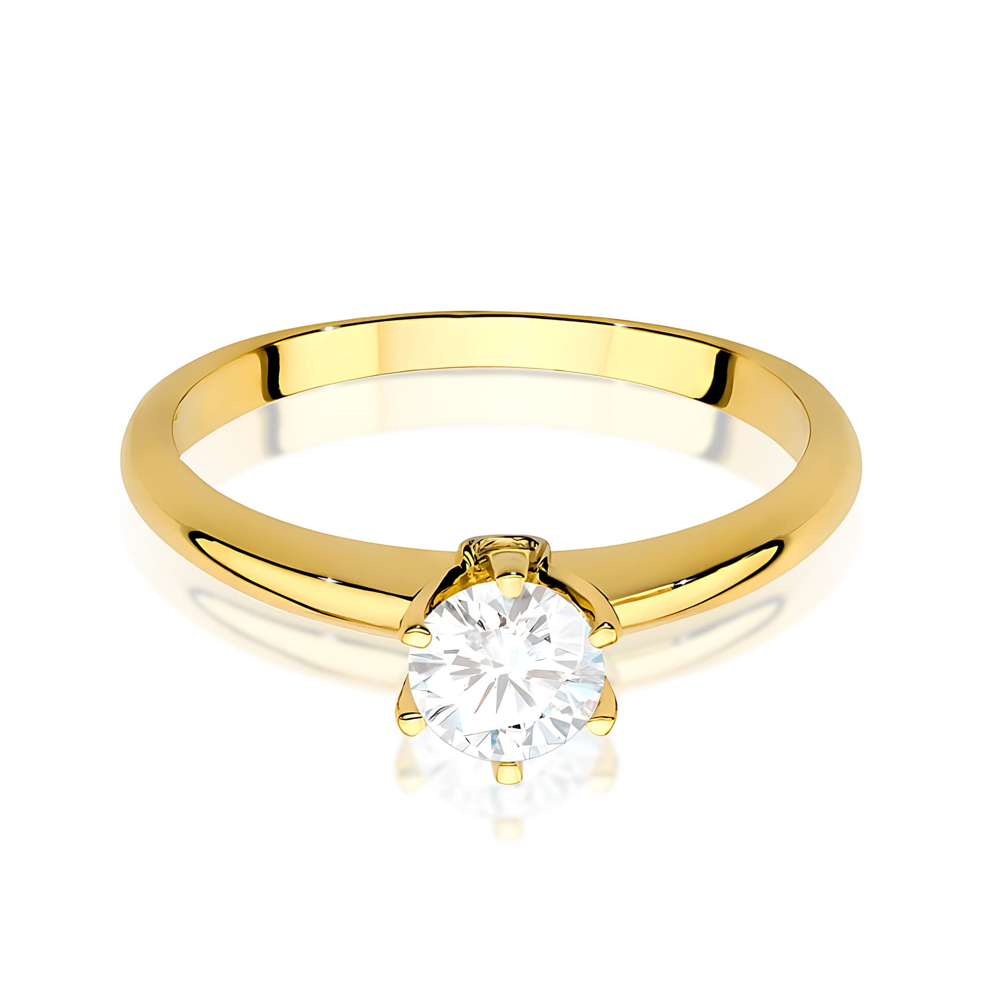 Inel Aur 14K cu Diamante de Laborator 0.54 ct