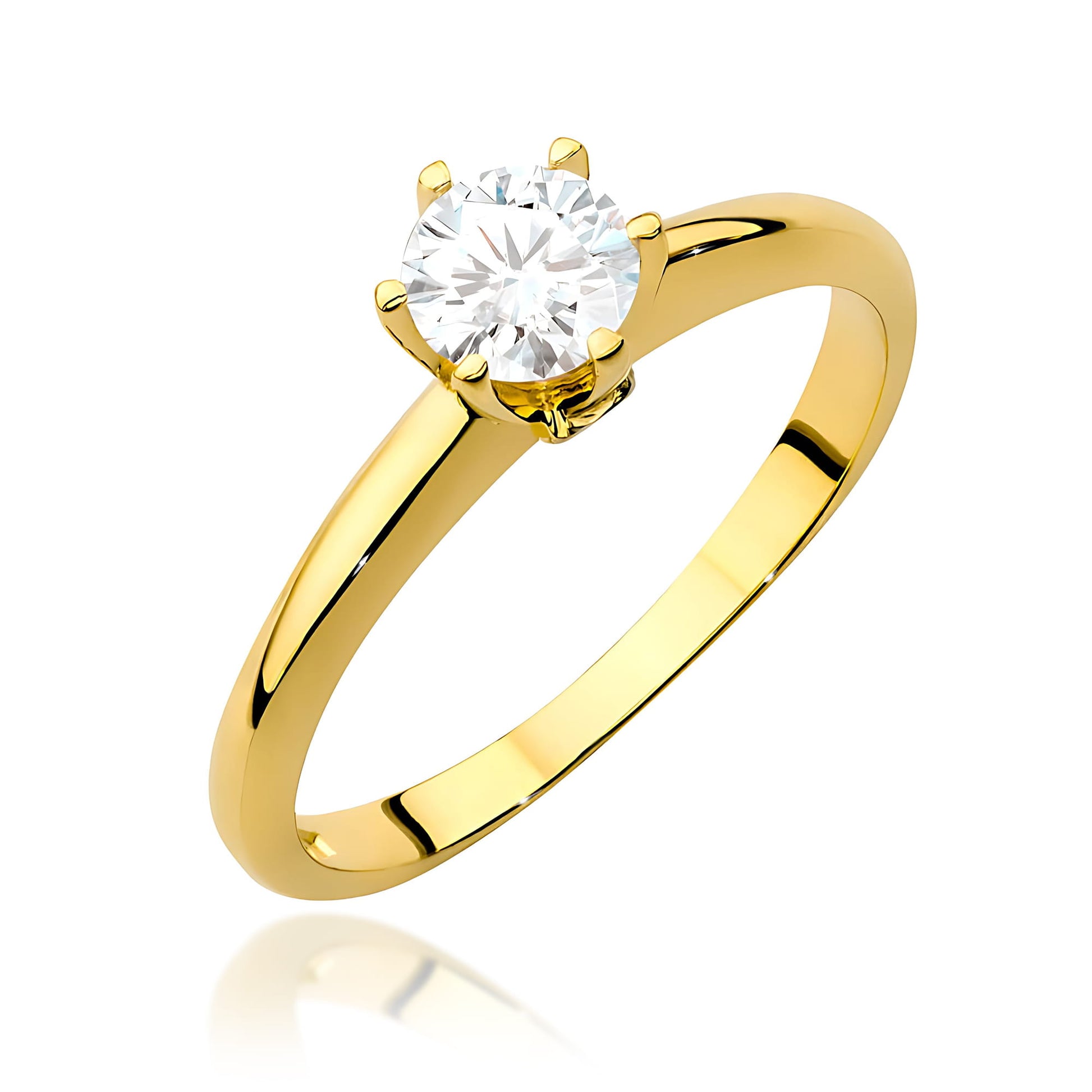 Inel Aur 9K cu Diamante de Laborator 0.54 ct