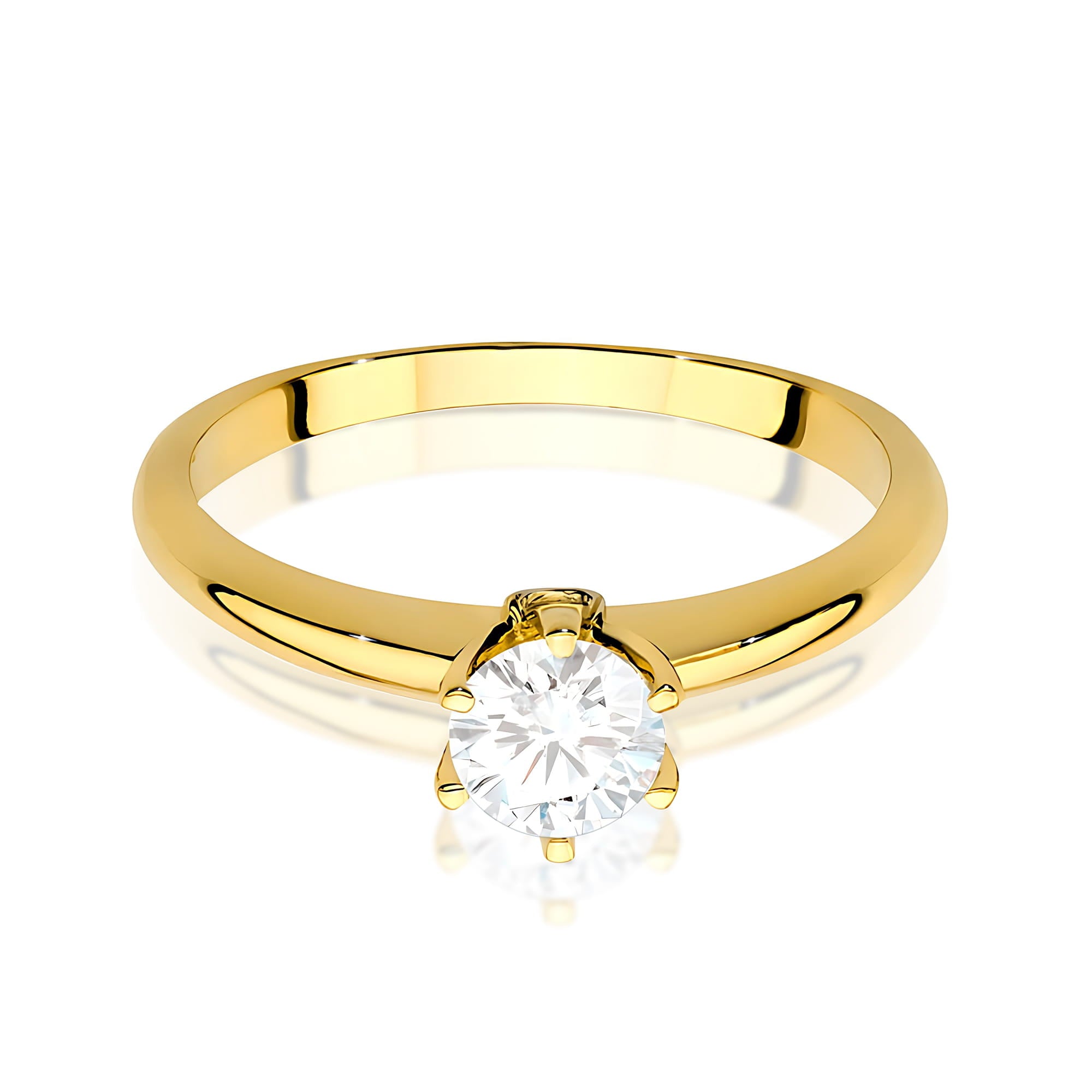 Inel Aur 9K cu Diamante de Laborator 0.54 ct