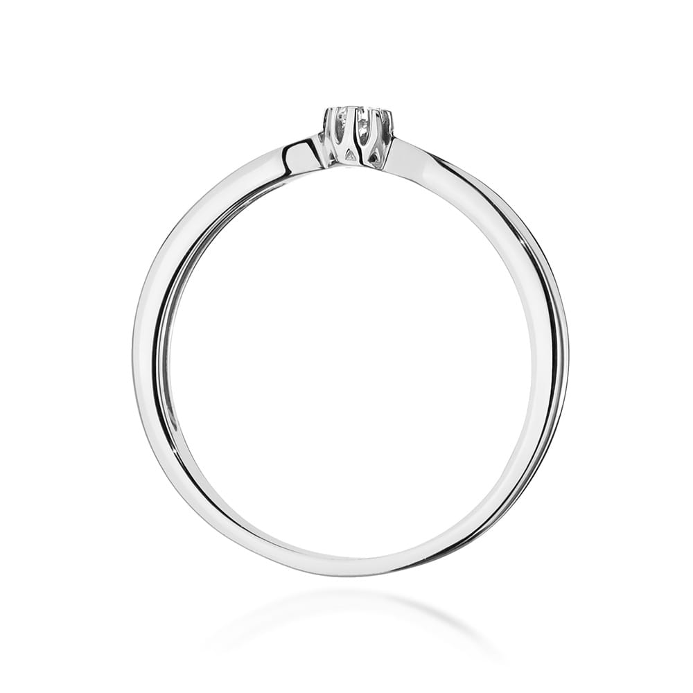 Inel Aur 9K cu Diamant Natural 0.04 ct