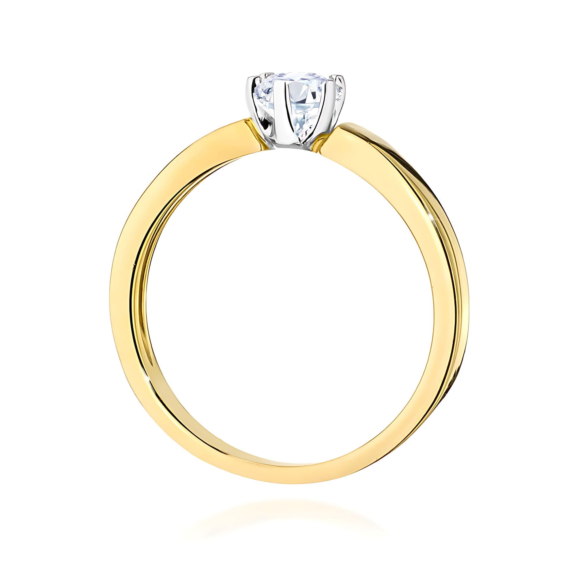 Inel Aur 9K cu Diamant Natural 0.25 ct